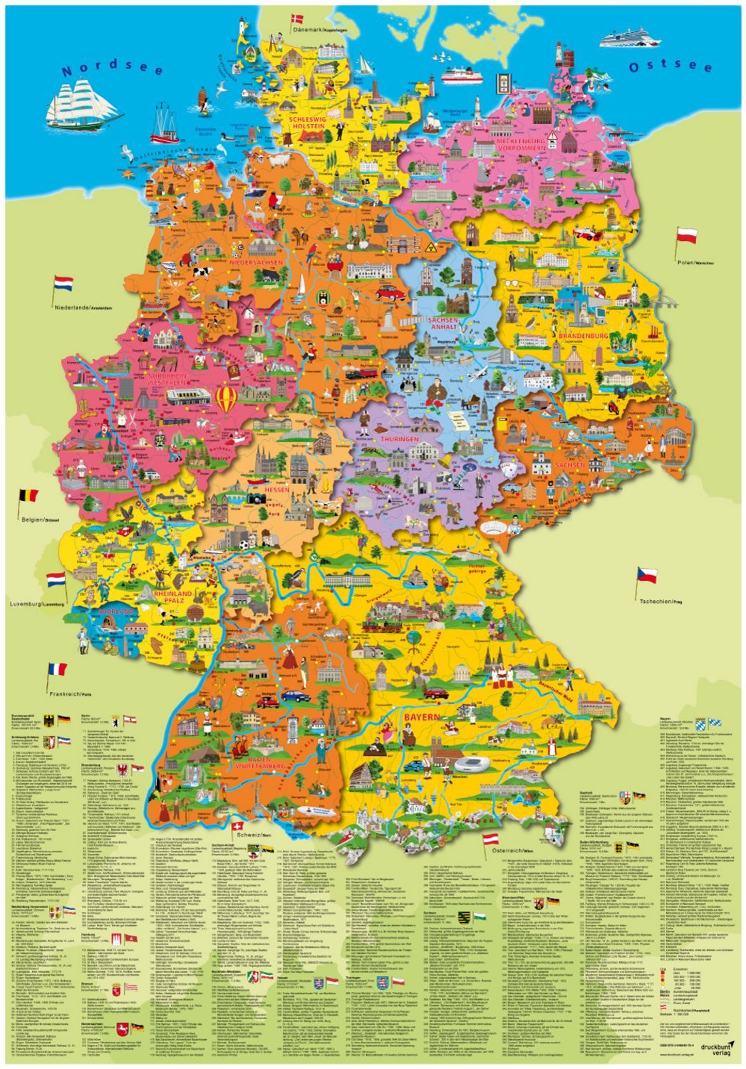 Poster „Deutschland Politisch“ / Doris Schönhoff, Dirk Krüger