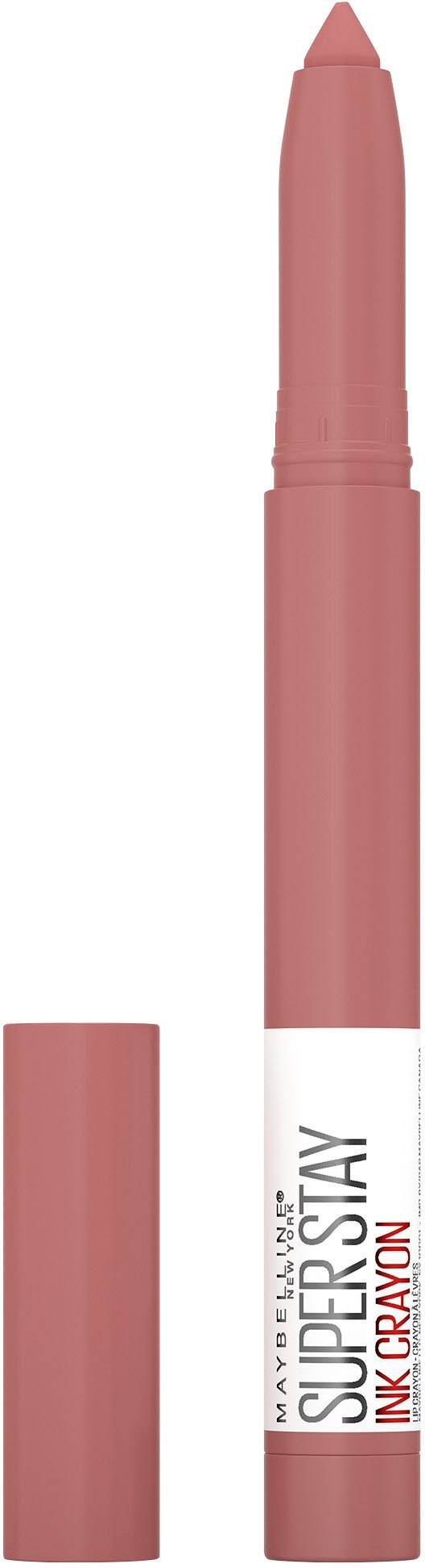 MAYBELLINE NEW YORK Lippenstift SUPER STAY INK CRAYON, matter Lippenstift in klassisch origineller Stiftform von MAYBELLINE NEW YORK