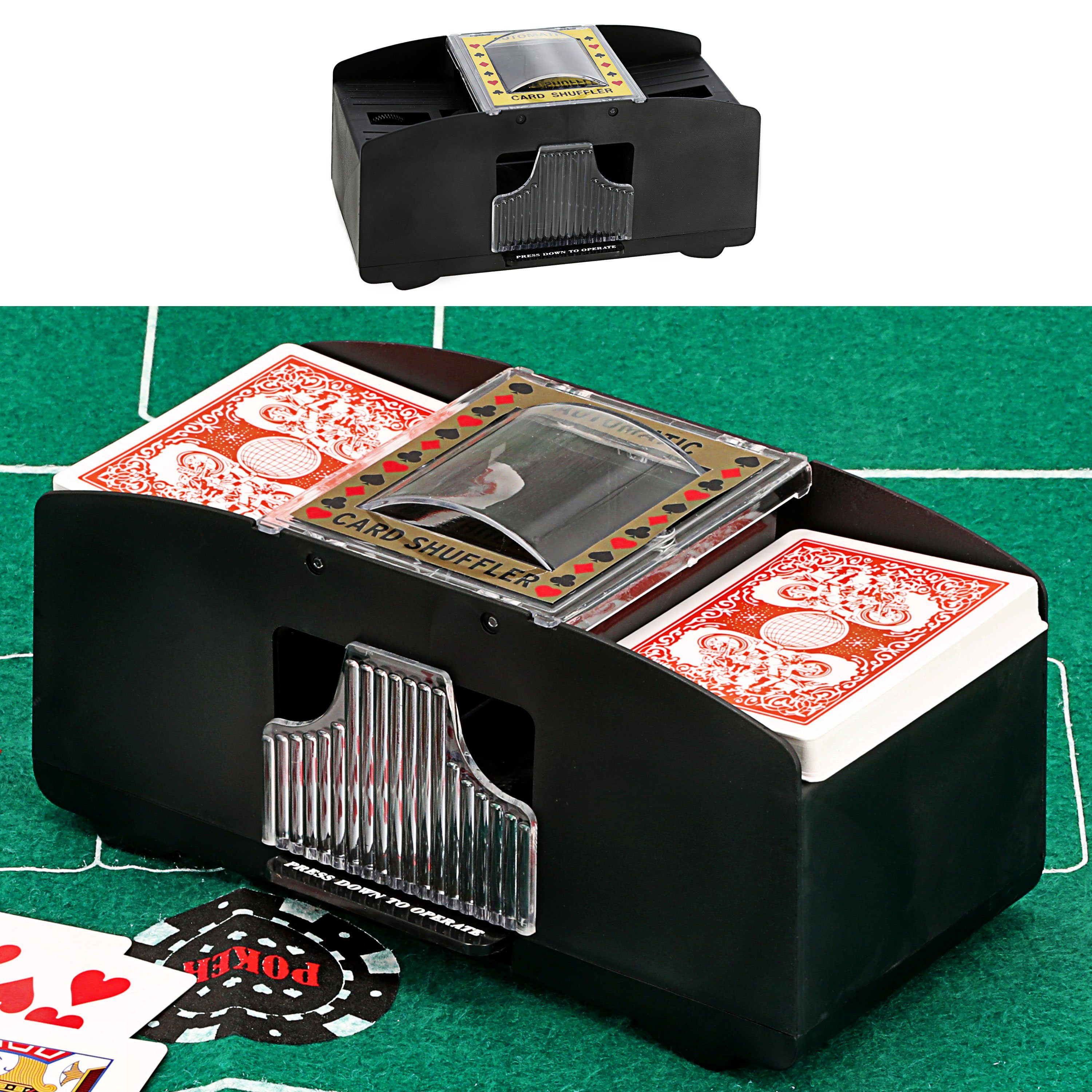 20x10x9,5cm Spielball Kartenmischmaschine elektrisch CEPEWA Decks 2