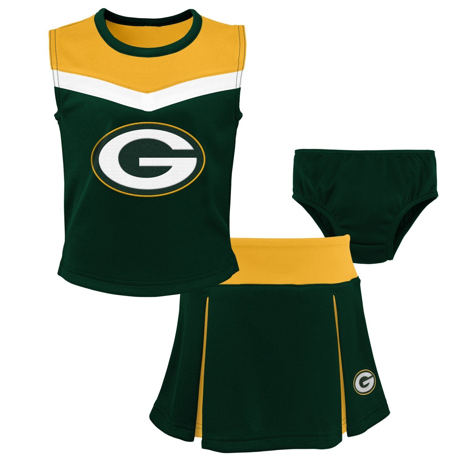 Outerstuff Print-Shirt NFL Cheerleader Set Green Bay Packers