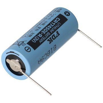 Sanyo Sanyo Lithium Batterie CR17450E-R Size A, Lötdraht (Lötpaddel) von FD Batterie, (3,0 V)