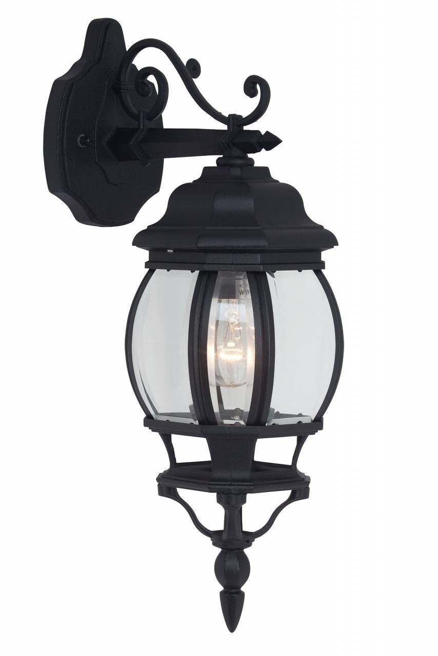 Brilliant LED Außen-Wandleuchte Istria, Lampe A60, 60W, E27, geei 1x schwarz hängend Außenwandleuchte Istria