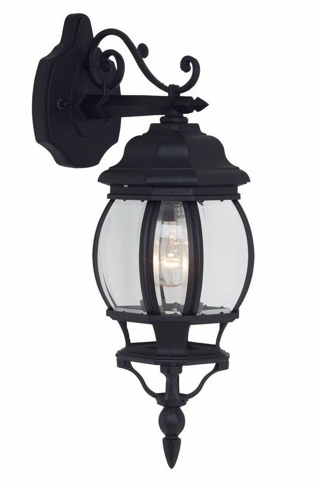 Brilliant LED Außen-Wandleuchte Istria, Lampe Istria Außenwandleuchte  hängend schwarz 1x A60, E27, 60W, geei