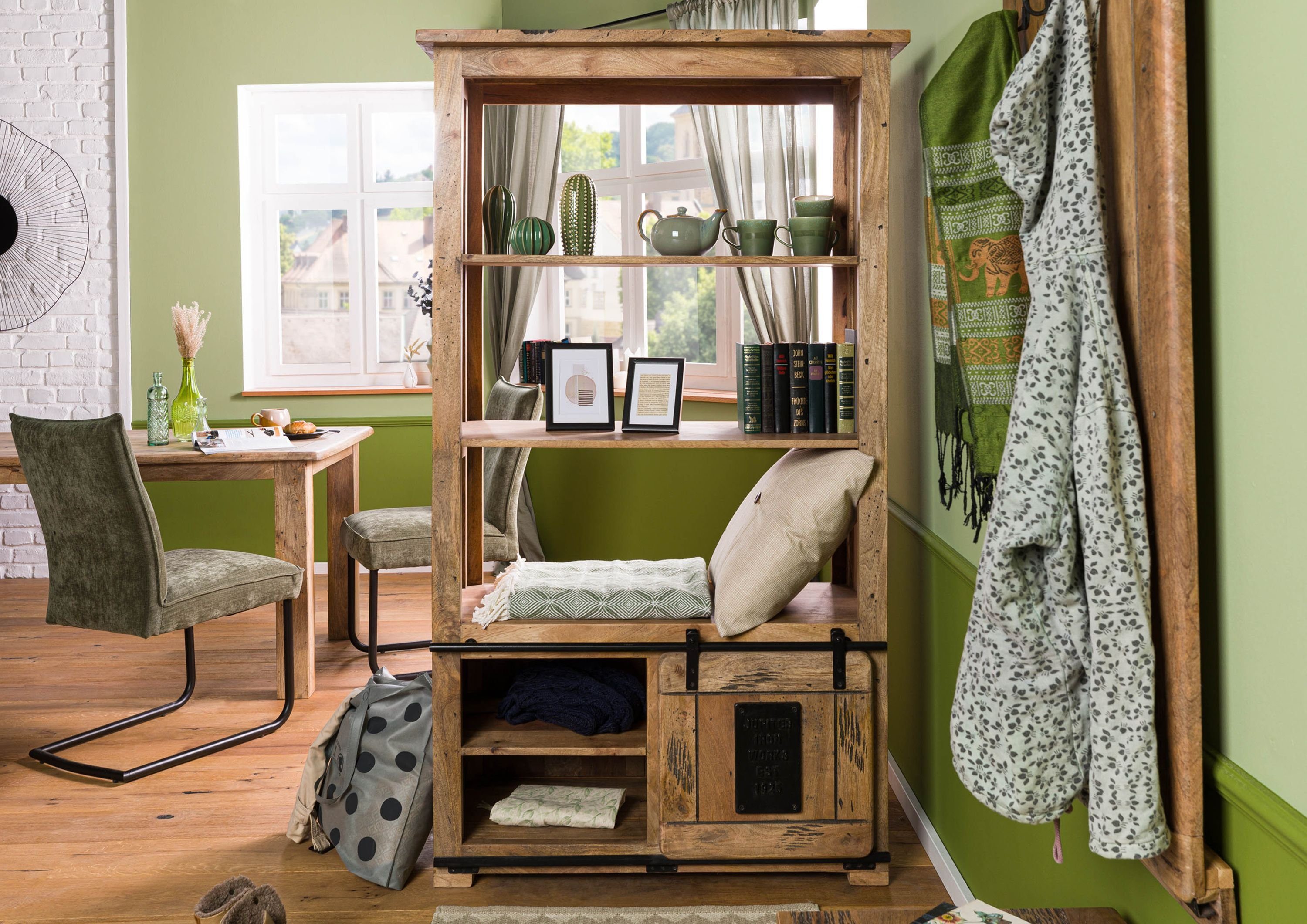 Massivmoebel24 Raumteiler, Raumteiler Mango 100x45x175 natur günstig online kaufen