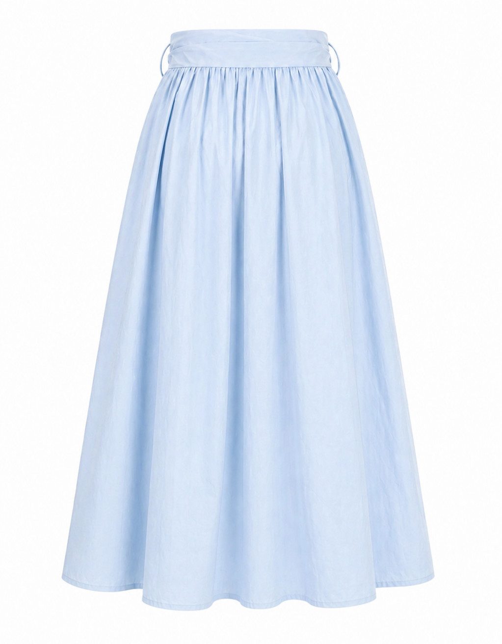 Mississhop A-Linien-Rock Damen Maxi Rock mit Schleife – Baumwollrock mit hohem Bund GR. S/M