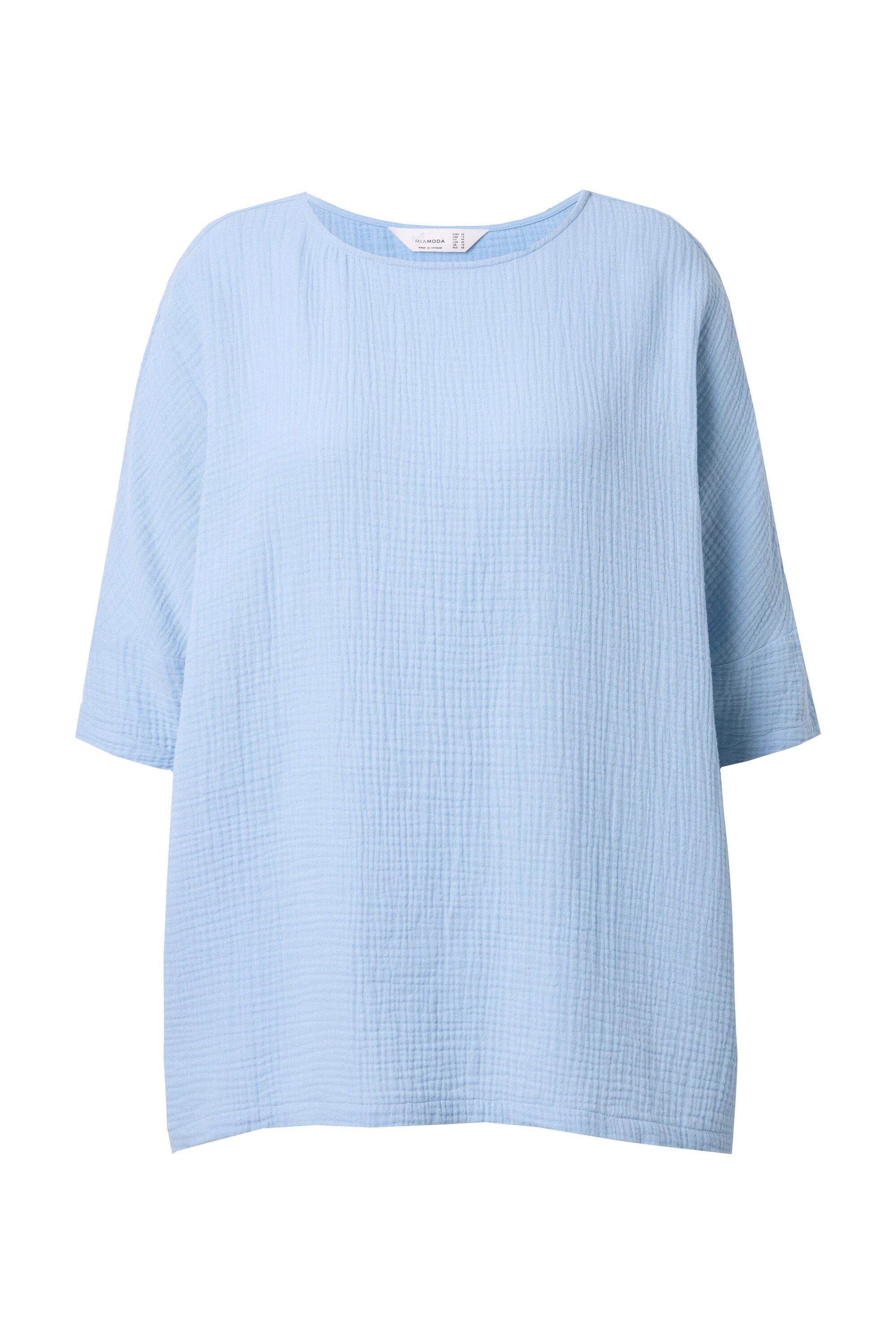 MIAMODA Longbluse Bluse oversized Musselin 3/4-Ärmel günstig online kaufen