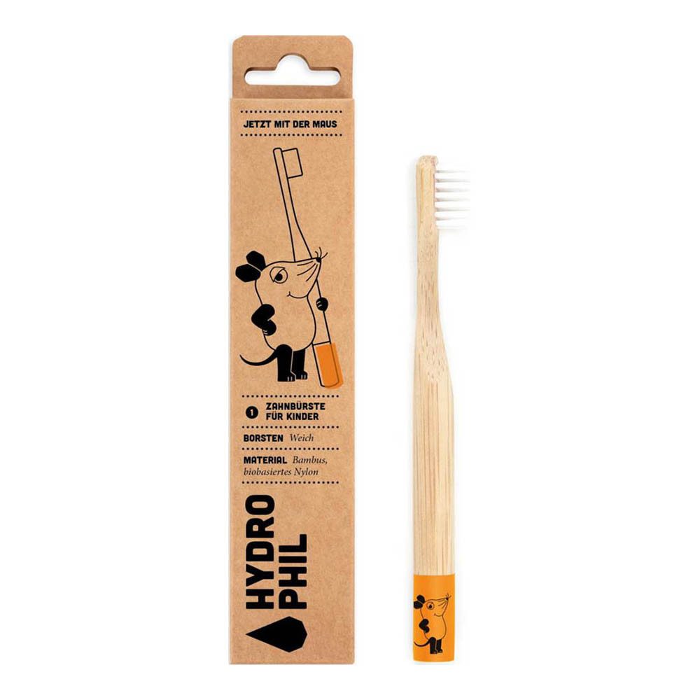 Hydrophil Zahnbürste Zahnbürste extra weich Kids - Maus Orange
