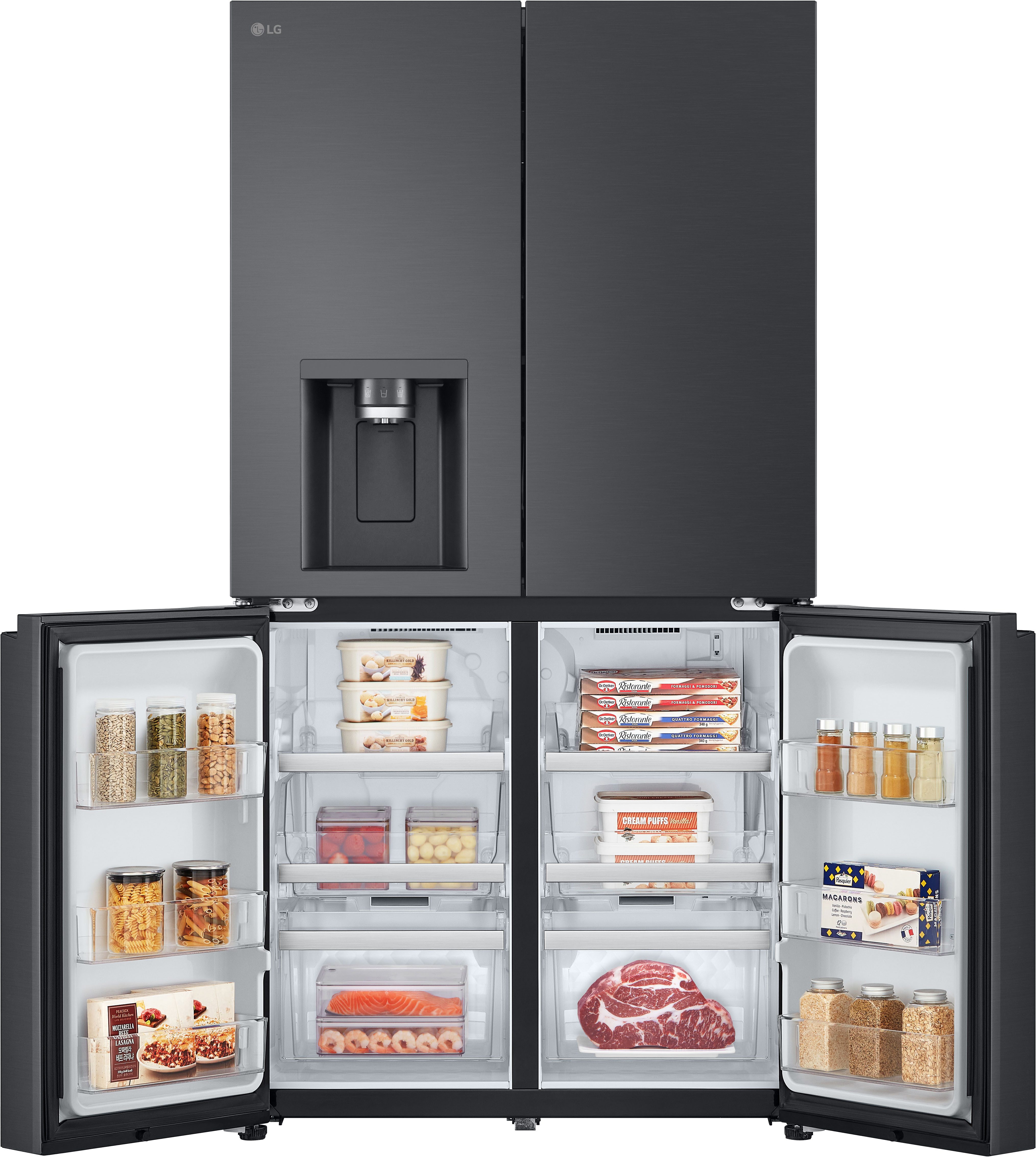 LG Multi Door L-Serie GML960EVBE, Total No Frost, Wasser- und Eisspender, LINEARCooling