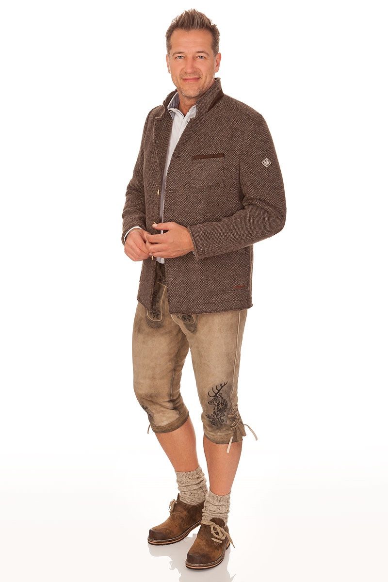 1890 Country Trachtenjanker Strickjanker - FLIRSCH - braun