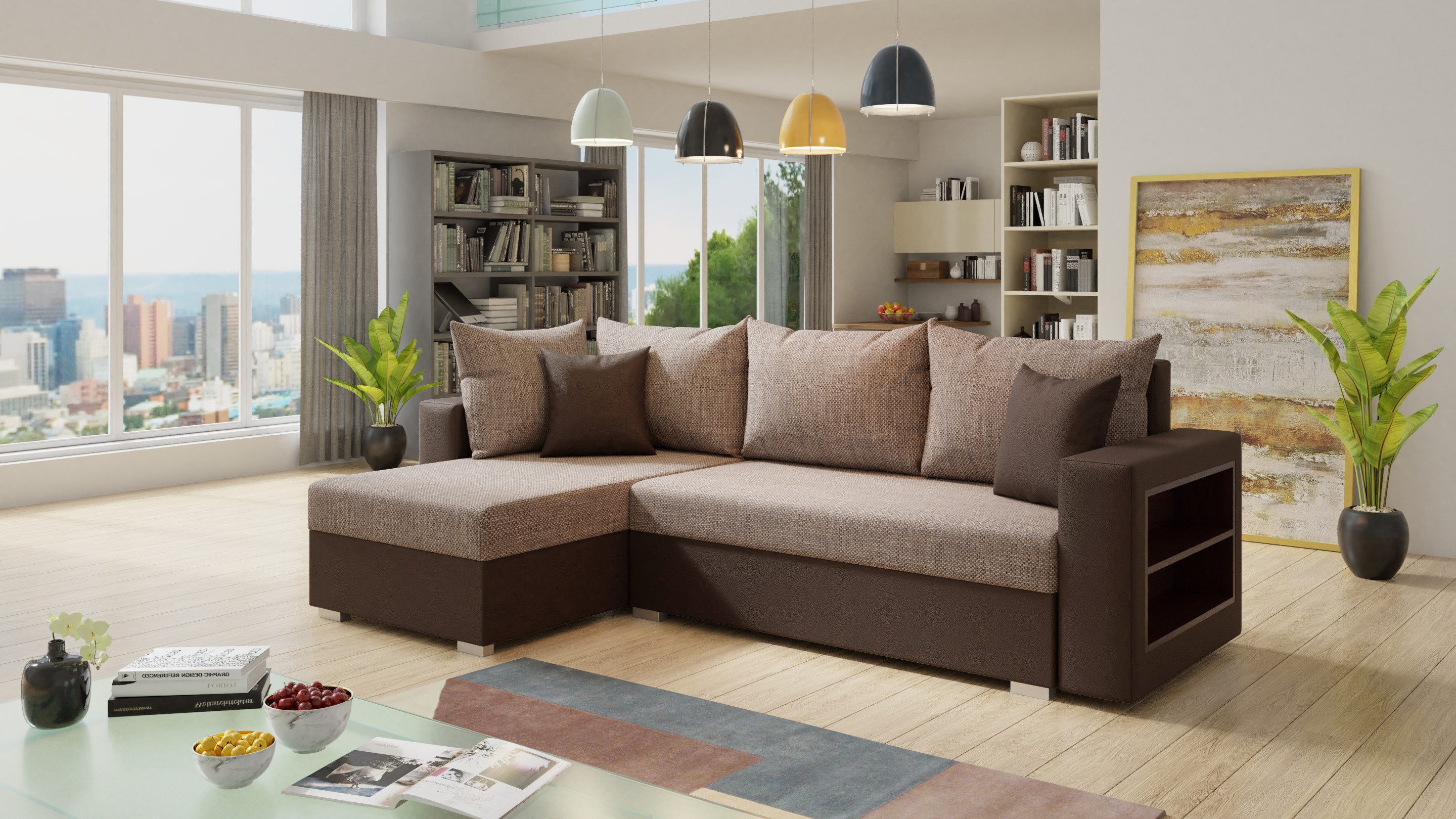 Sofnet Ecksofa Lord, mit Schlaffunktion und günstig online kaufen