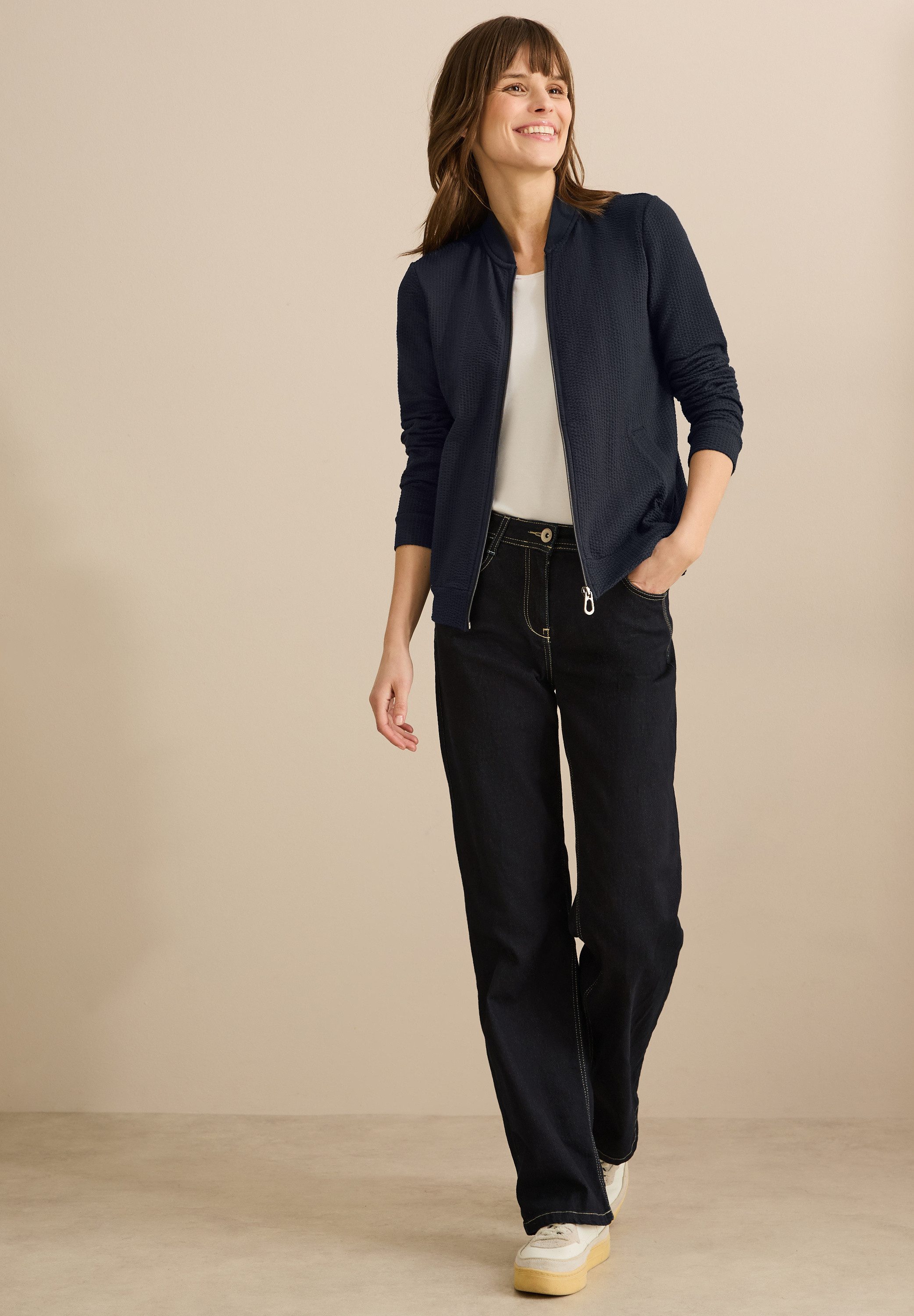 CECIL Cardigan aus Baumwolle mit Stretchanteil