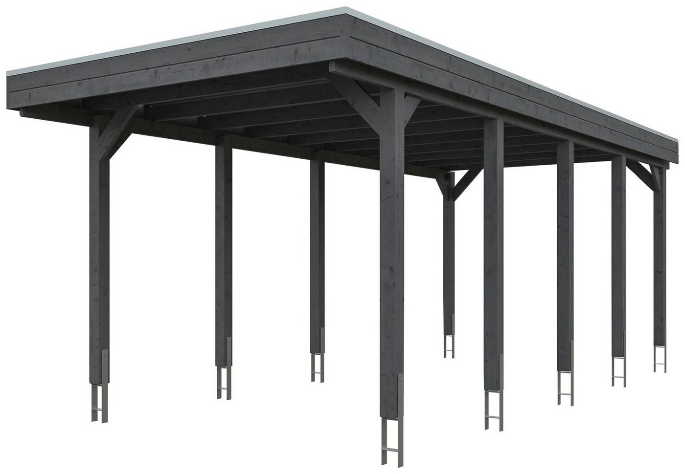 Thumbnail - Skanholz Einzelcarport Friesland, BxT: 314x708 cm, 221 cm Einfahrtshöhe