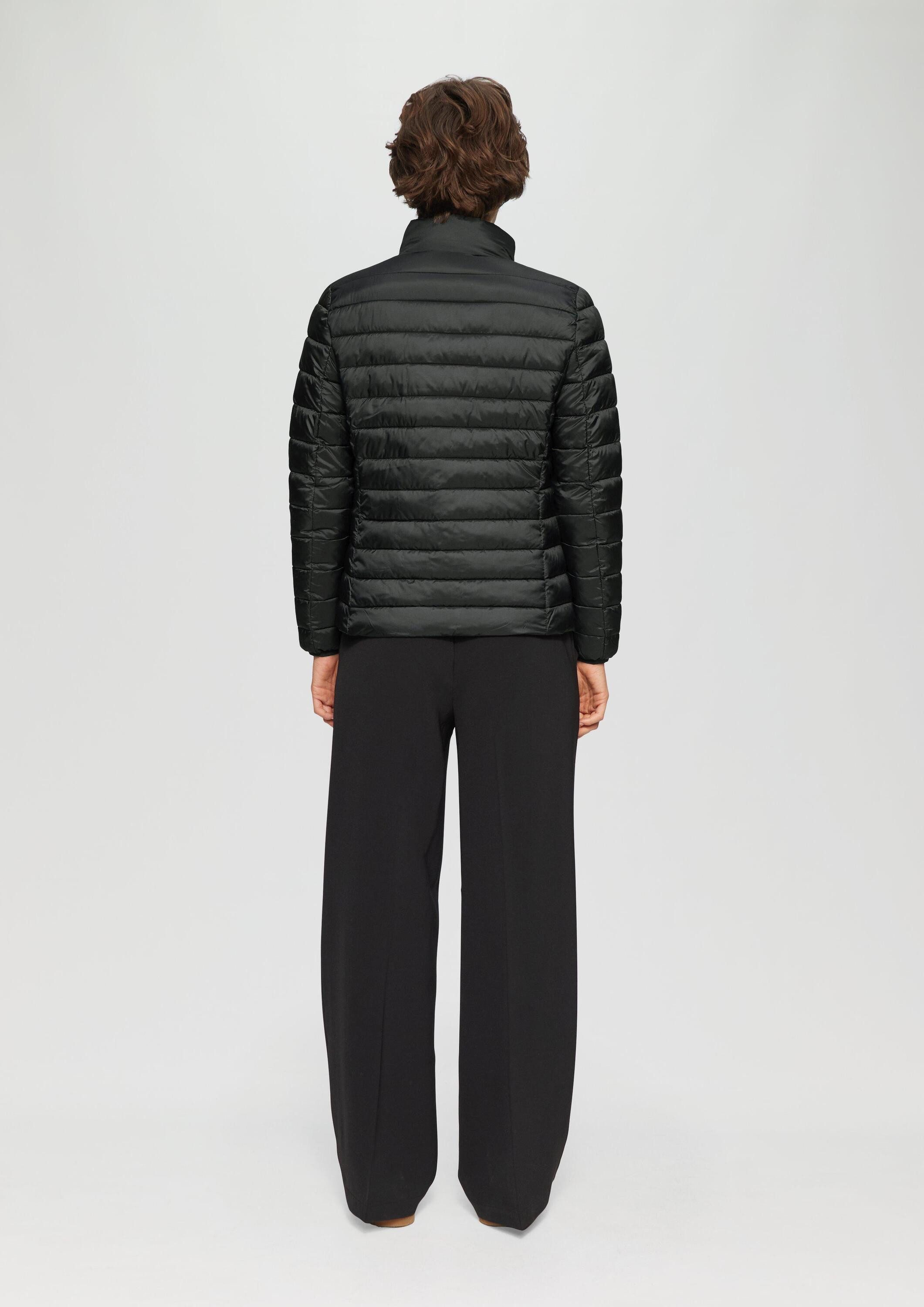 s.Oliver Funktionsjacke Indoor-Jacke Leichte Jacke mit Steppung und Stehkragen