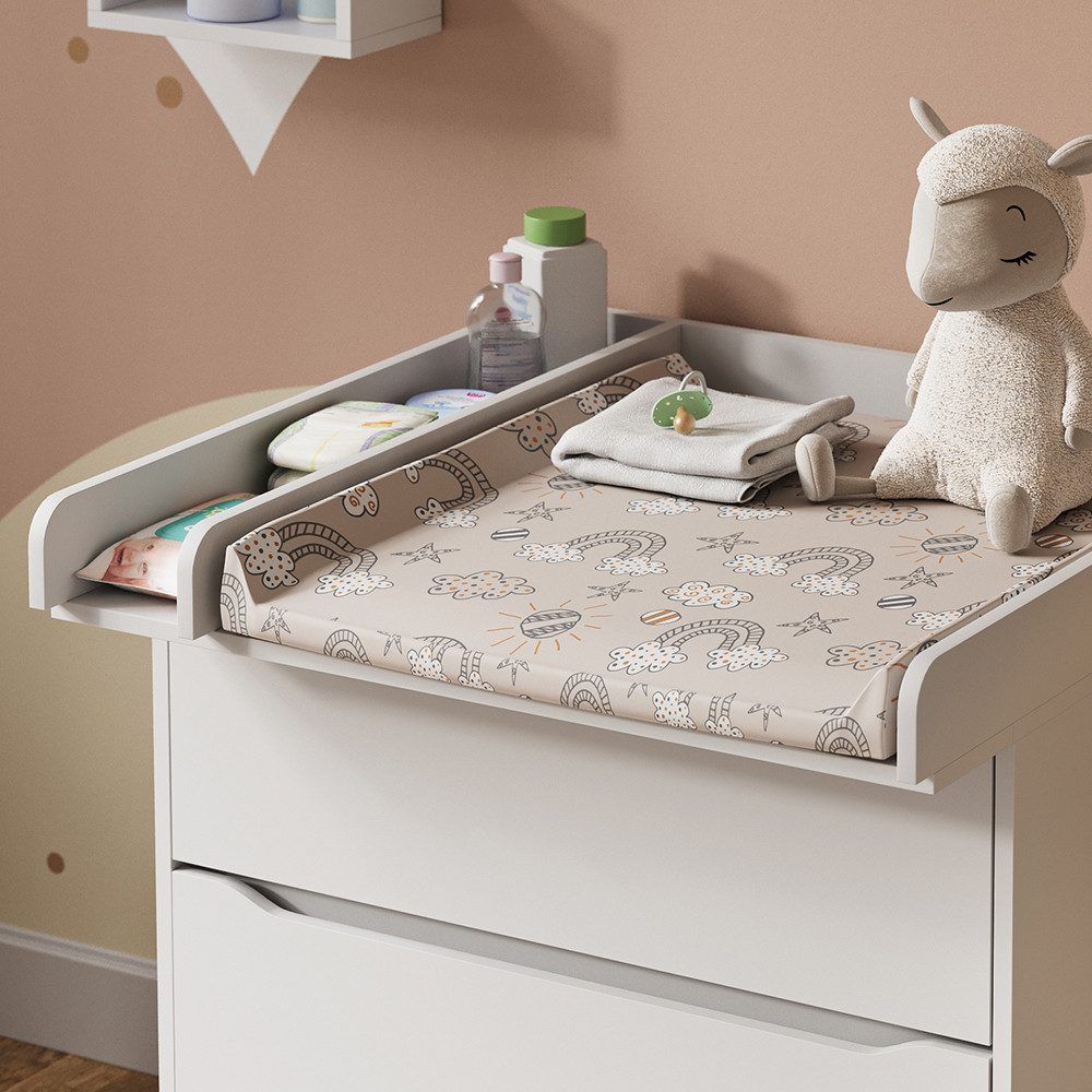 Vicco Wickelaufsatz Wicko, Weiß, 80 x 76 cm