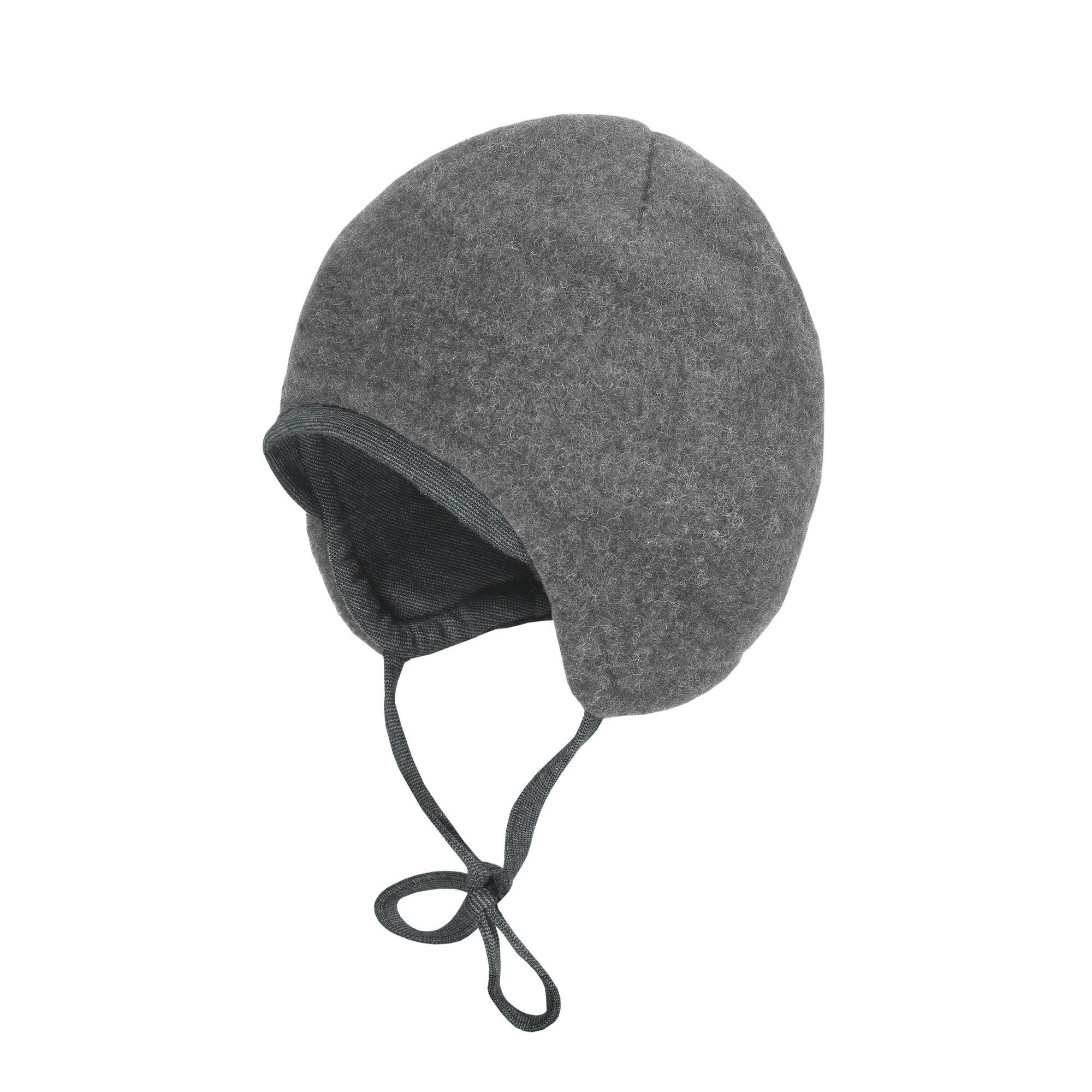 MAXIMO Fleecemütze GOTS BABY-Mütze,Wollfleece Jerseyfutter, Band (1-St) Wollfleece