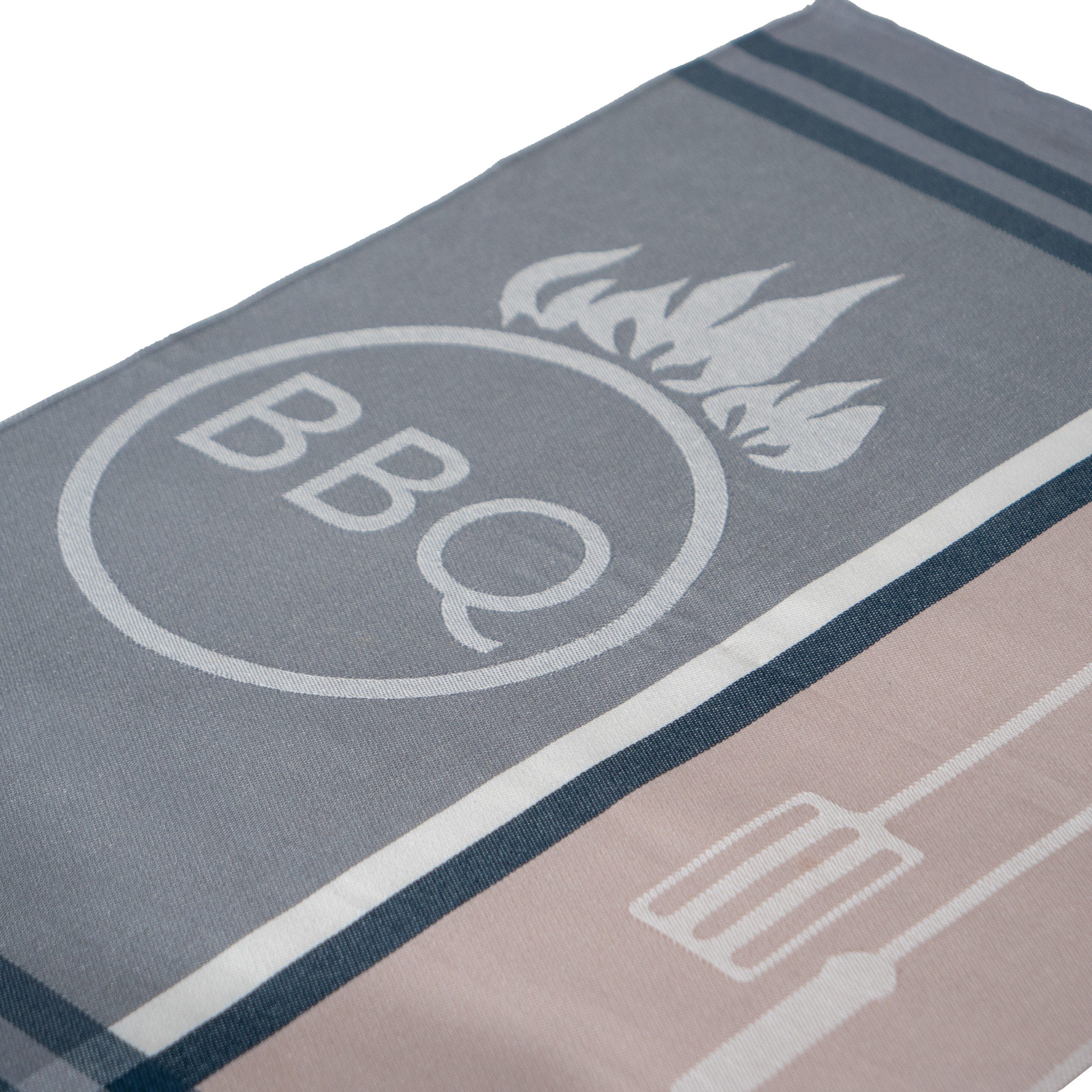 ROSS Geschirrtuch, modern, BBQ, grau-beige