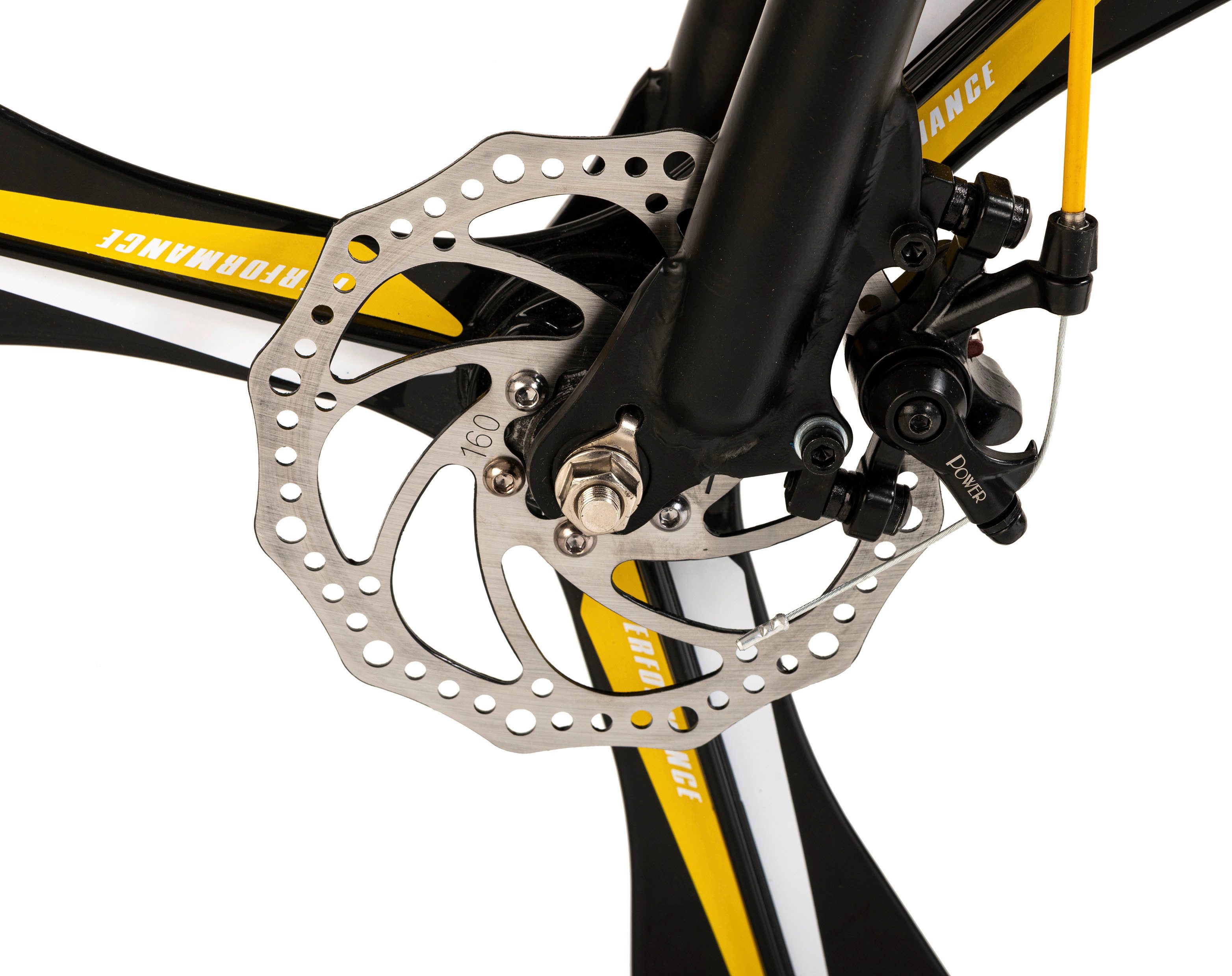 WYLD Mountain Bike Full Suspension 26'' Bliss Black-Yellow 21 Gears, 21-Speed, Derailleur Gears