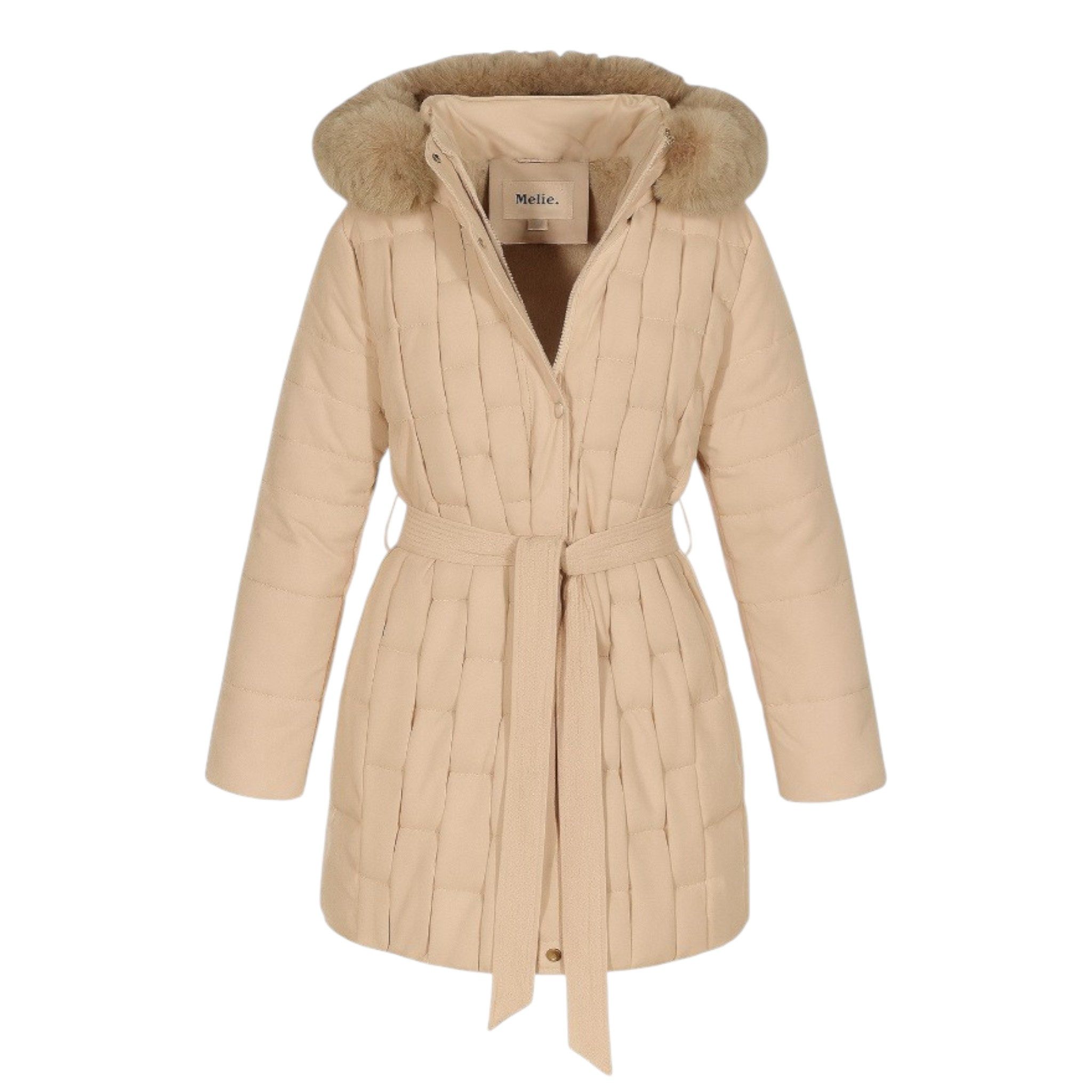 OriginalYou Steppmantel Wintermantel Damen Steppjacke Teddyfell in großen Größen erhältlich, abnehmbare Kapuze