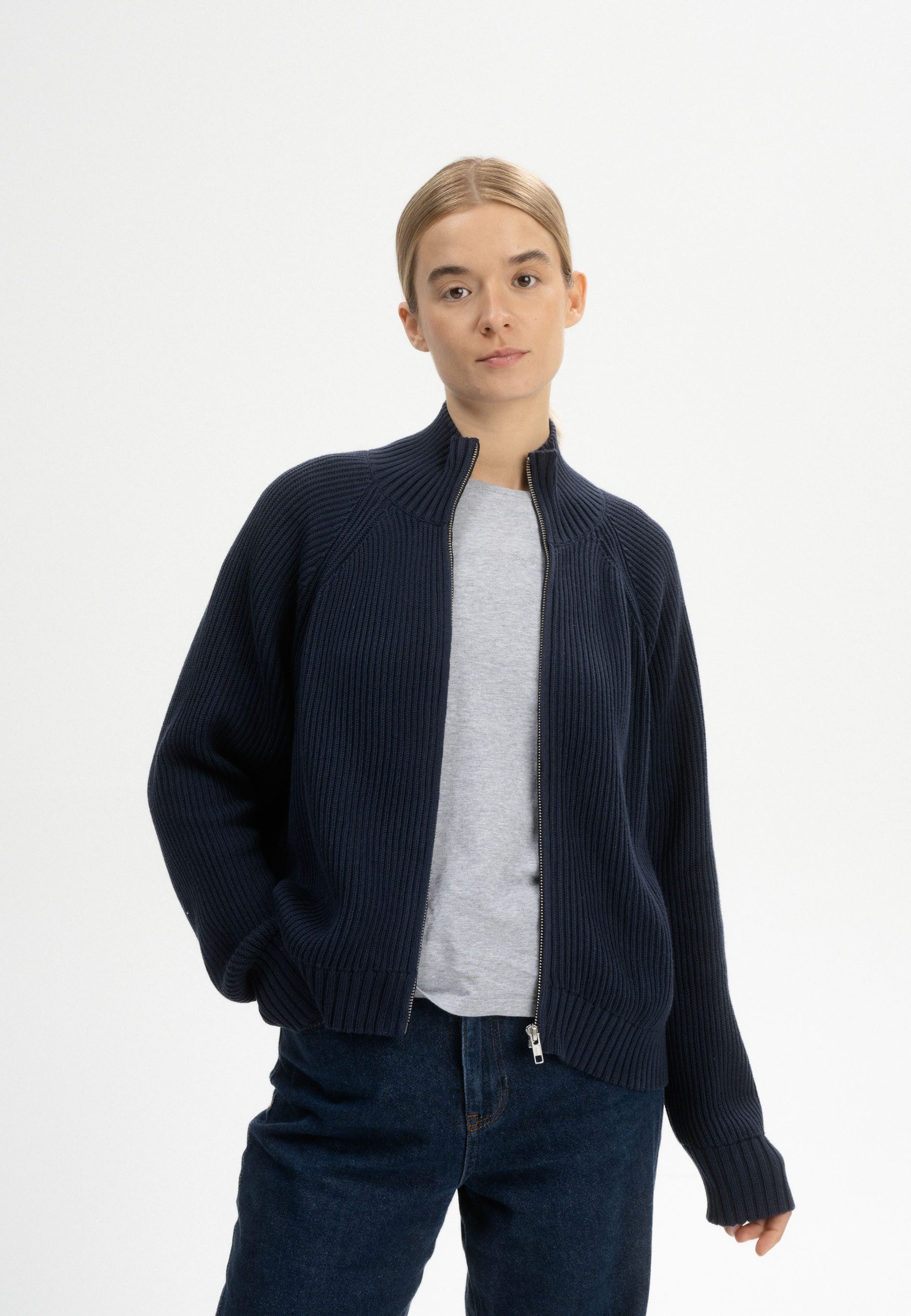 Cardigan Rippstrick Jacke Style KAMUKA