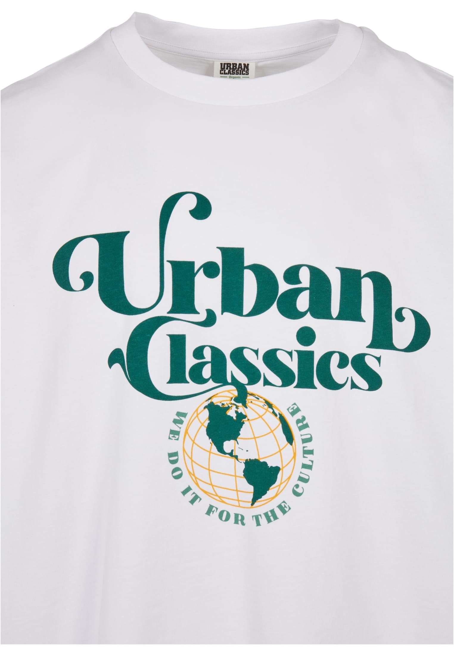 Tee (1-tlg) Globe Organic URBAN Logo white Herren Kurzarmshirt CLASSICS