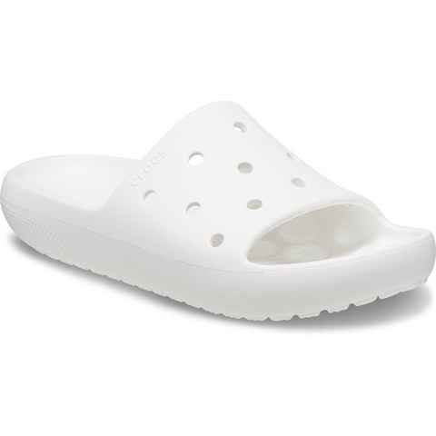 Crocs Classic Slide V2 Badepantolette, Sommerschuh, Poolslides, Schlappen, mit Lüftungsöffnungen, G-Weite