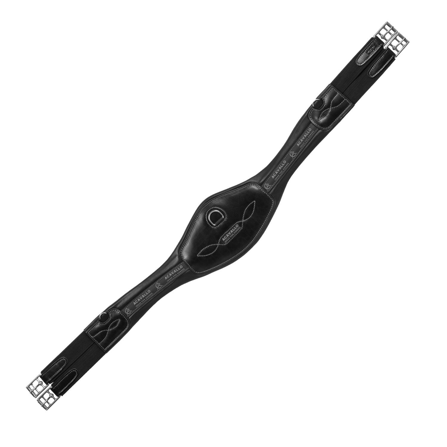 Acavallo Sattelgurte Acavallo Anatomischer Langgurt Kalbsleder + Nylon