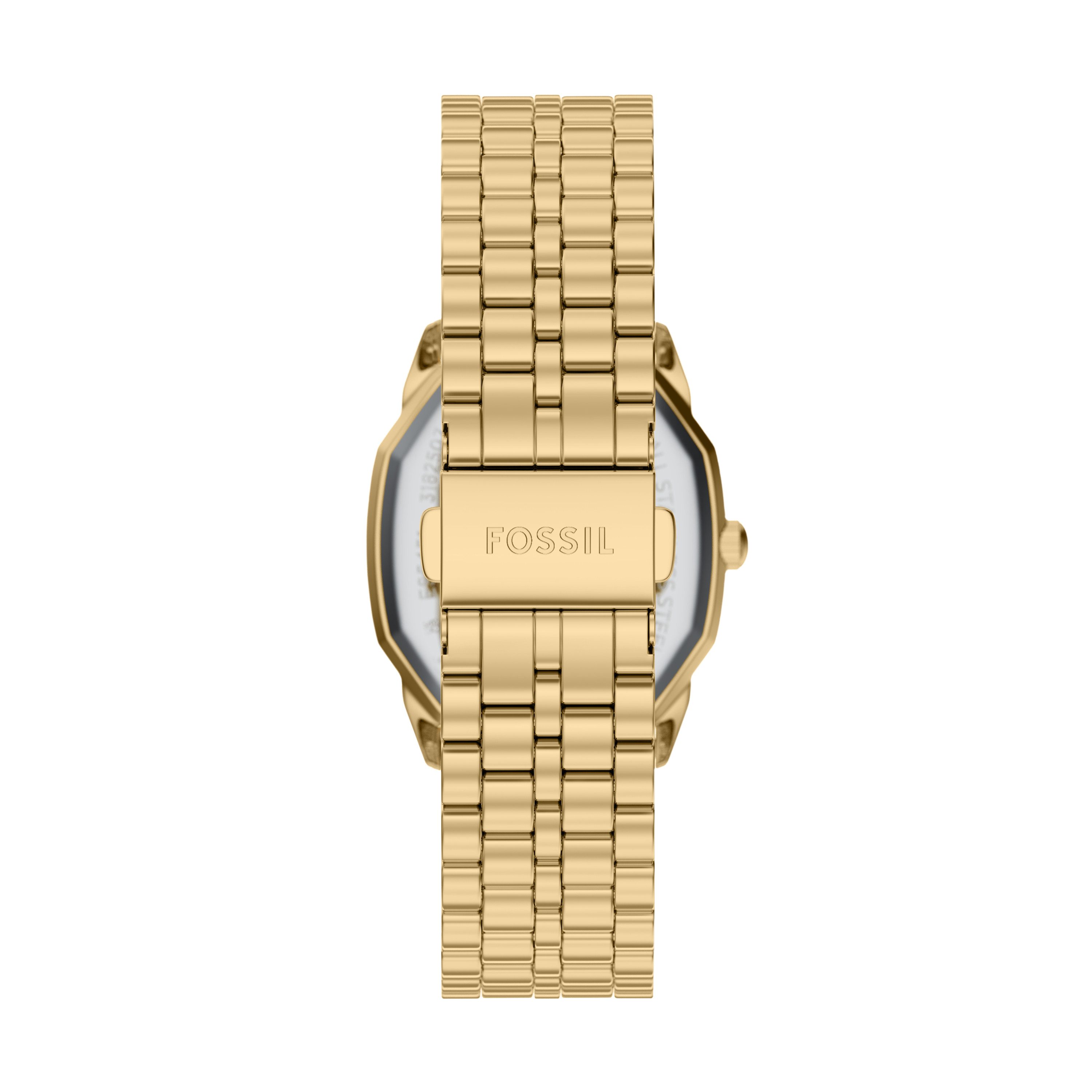 Fossil Quarzuhr HARLOW ES5451, Armbanduhr, Damenuhr, Edelstahlarmband, analog