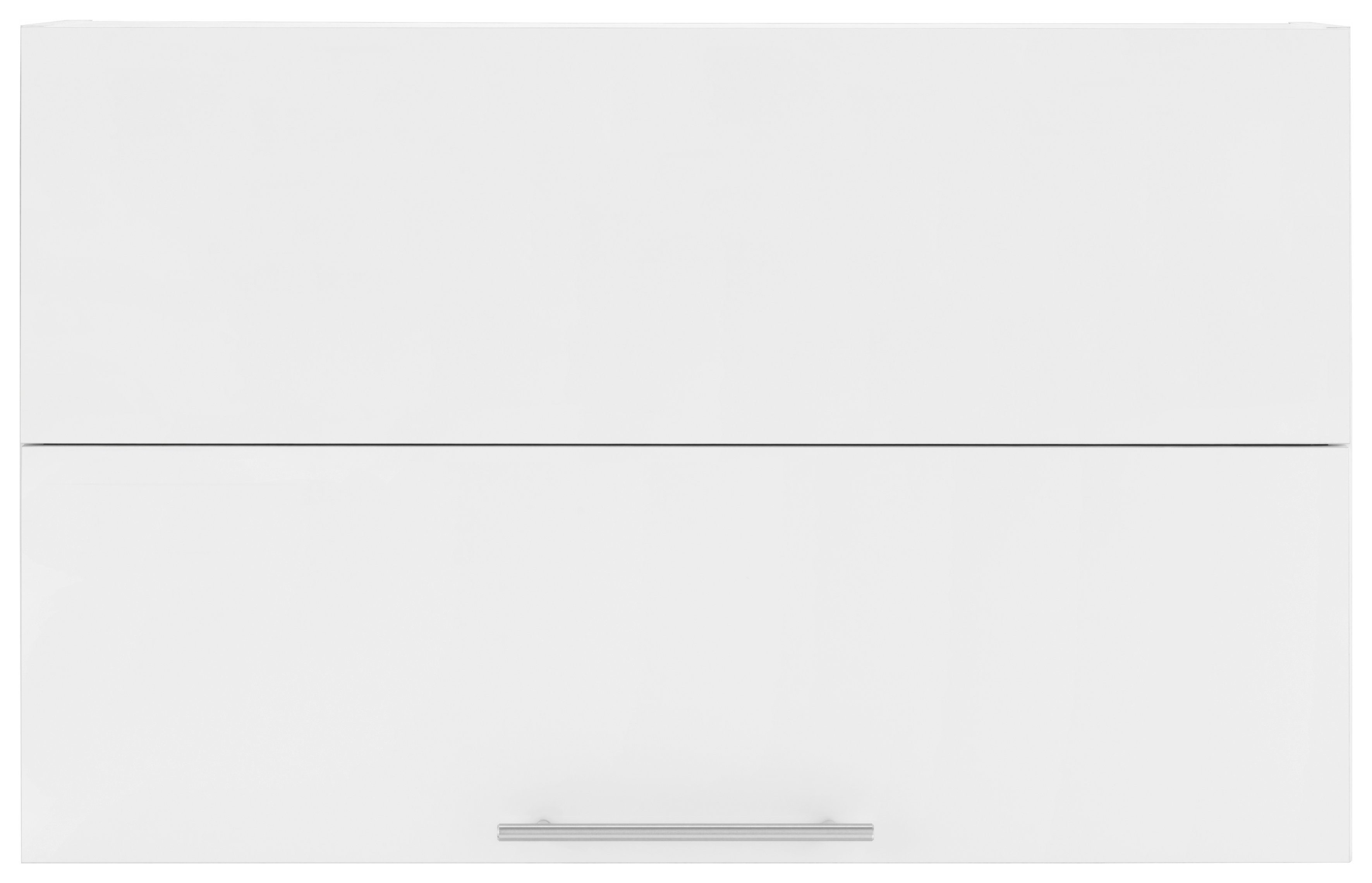 Cali Küchen Faltlifthängeschrank Front: Weiß matt, wiho | 90 cm eichefarben Breite Eichefarben Sonoma Korpus: