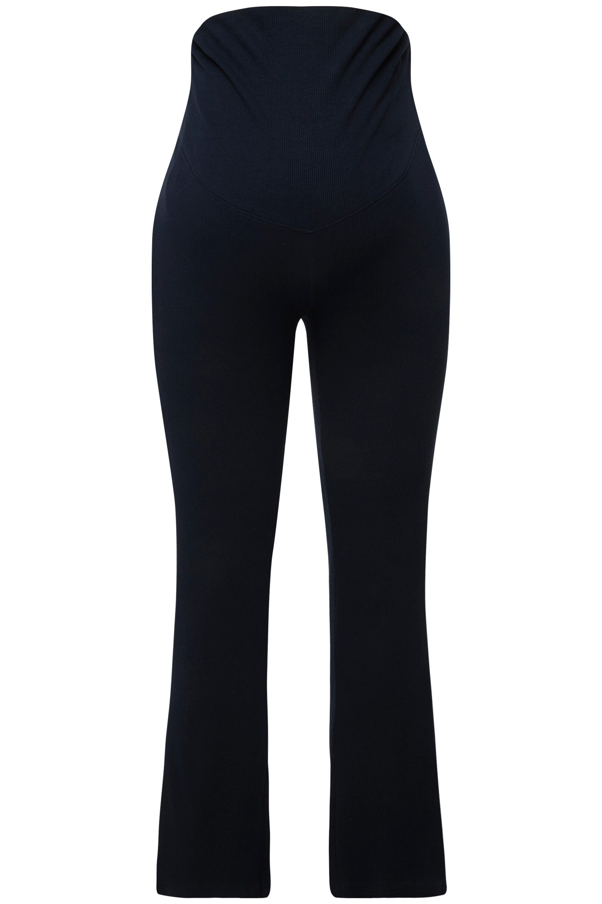 Ulla Popken Leggings Jerseyhose Rippjersey Elastikbund Schlag Schwangerscha günstig online kaufen