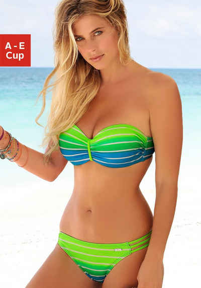 Venice Beach Bügel-Bandeau-Bikini im trendigen Streifen-Look