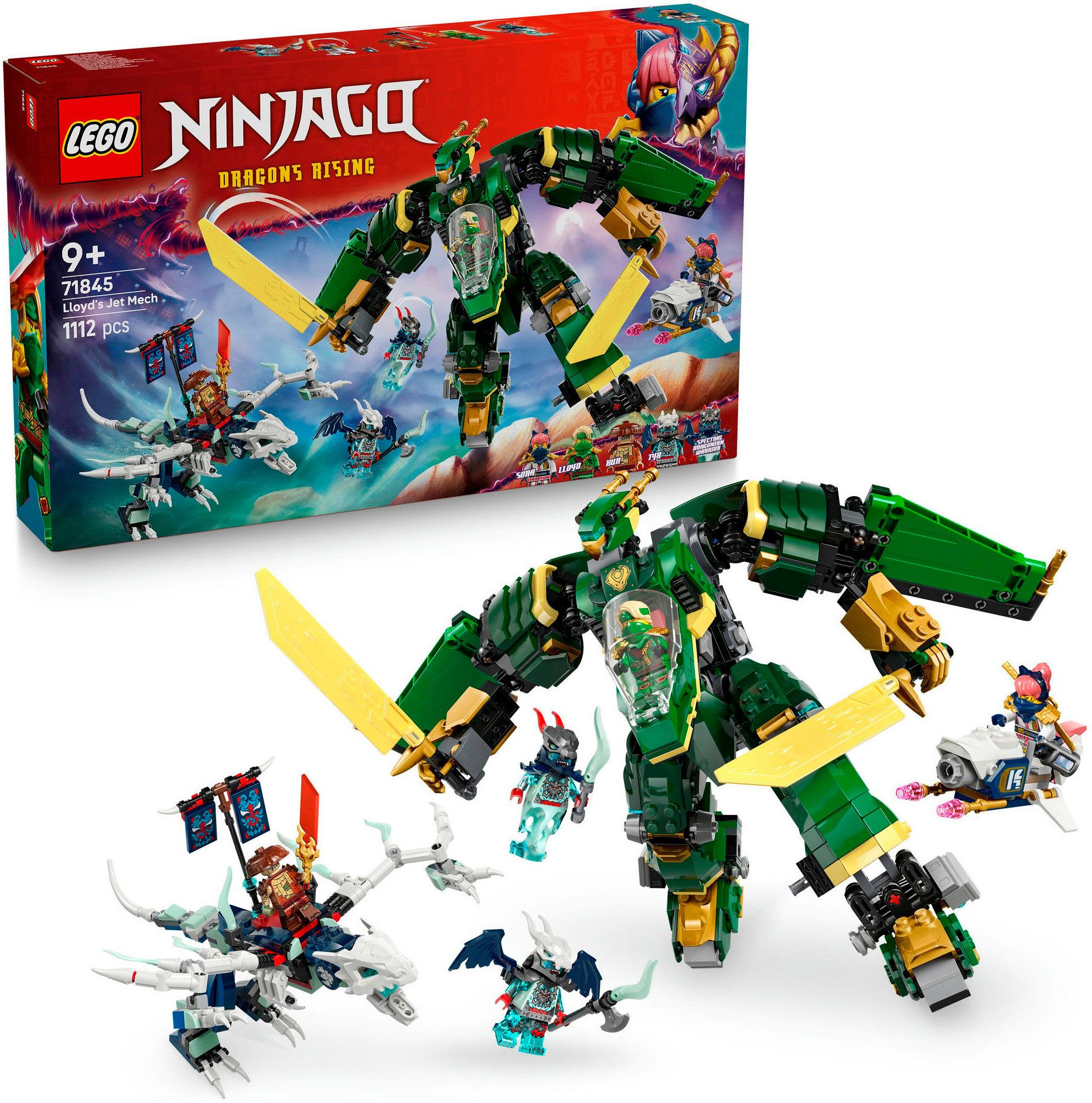 LEGO® Lloyds Jet-Mech (71845), LEGO Ninjago Konstruktionsspielsteine, (1112 günstig online kaufen