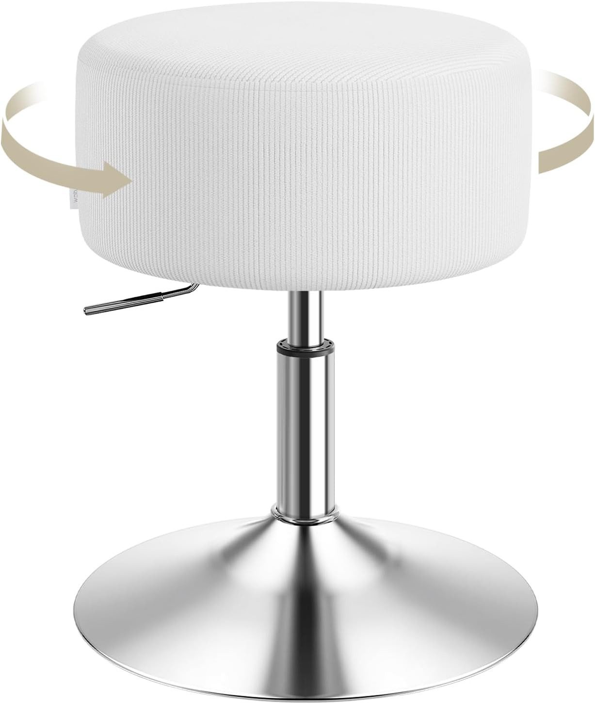 Woltu Drehhocker, Schminkhocker Cord, höhenverstellbar drehbar