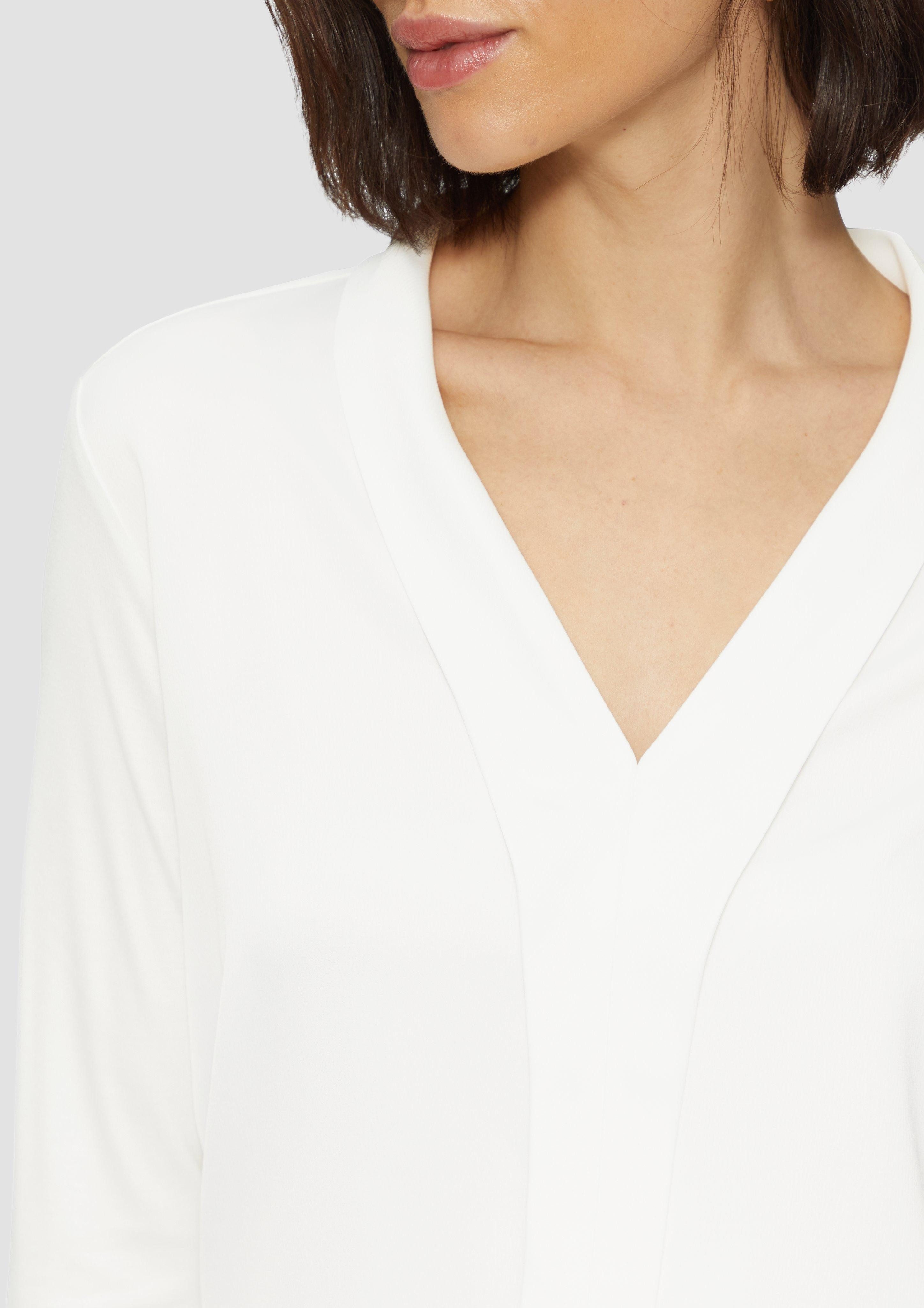 s.Oliver BLACK LABEL Langarmshirt Satin-Blusenshirt mit günstig online kaufen