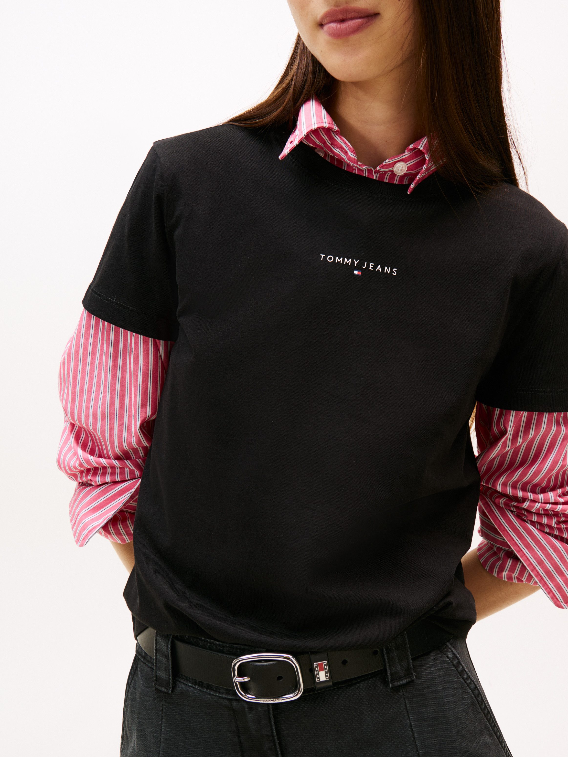 Tommy Jeans Kurzarmshirt TJW REG LINEAR SS TEE günstig online kaufen