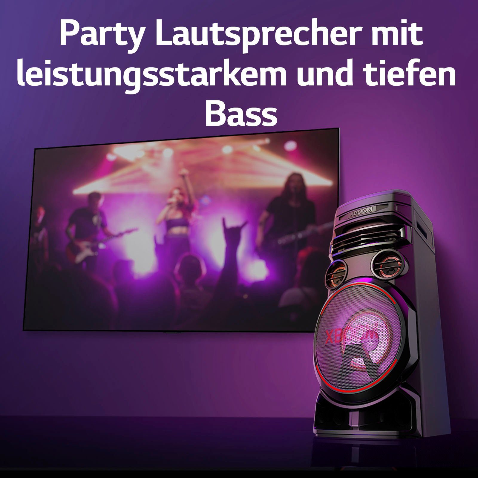 (Bluetooth) XBOOM RNC7 Party-Lautsprecher LG Stereo