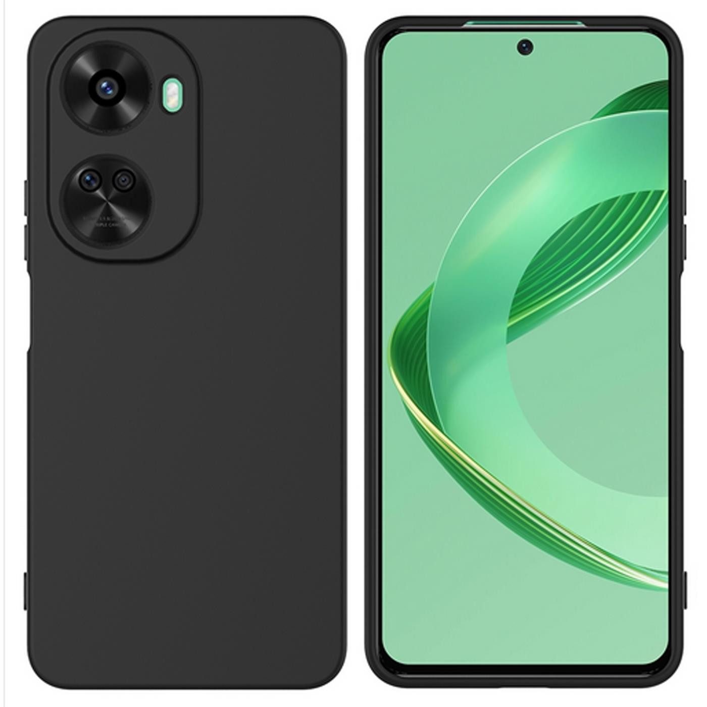 CoolGadget Handyhülle Black Series Handy Hülle für Huawei Nova 12 SE 6,67 Zoll, Edle Silikon Schlicht Robust Schutzhülle für Huawei Nova 12 SE Hülle
