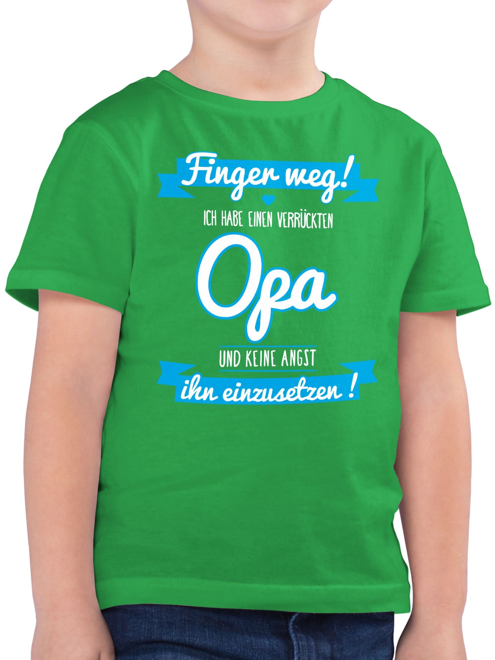 Shirtracer T-Shirt Ich habe einen verrückten Opa Statement Sprüche Kinder 2 Grün | T-Shirts
