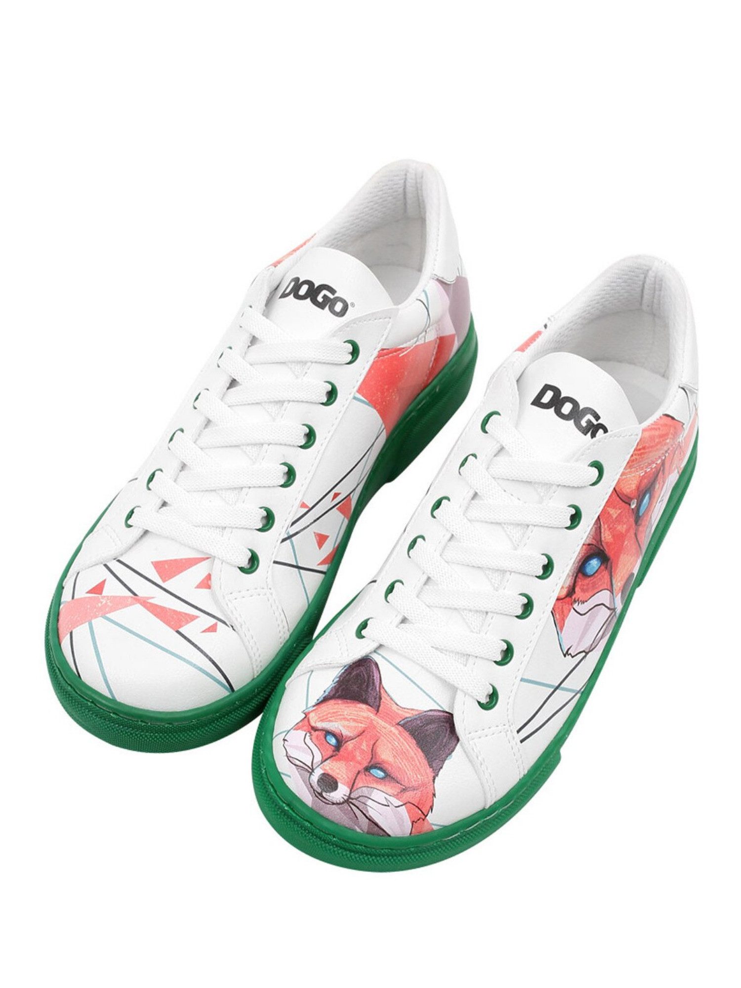 DOGO Ace Low-Top Sneaker Best Of Tweety And Sylvester Black Damen Sneaker Handgefertigt