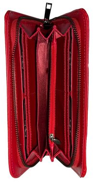 Jennifer Jones Geldbörse Damen-Geldbörse-Reißverschluss CRANIUM Large-21x10,5x2,5