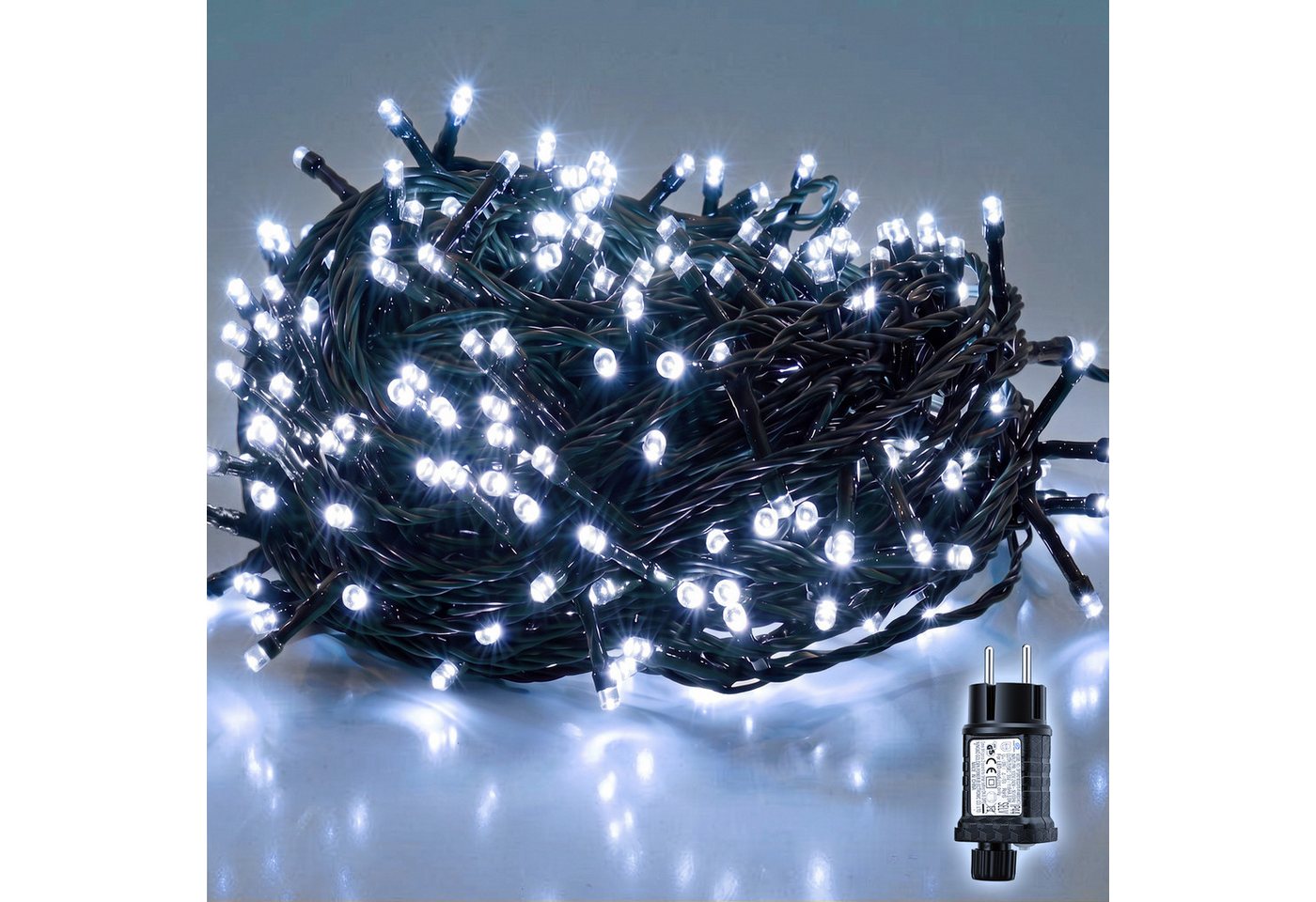 Salcar LED-Lichterkette 2m-100m LED Lichterkette Weihnachtsbaum 20-1660er LED Weihnachtsdeko