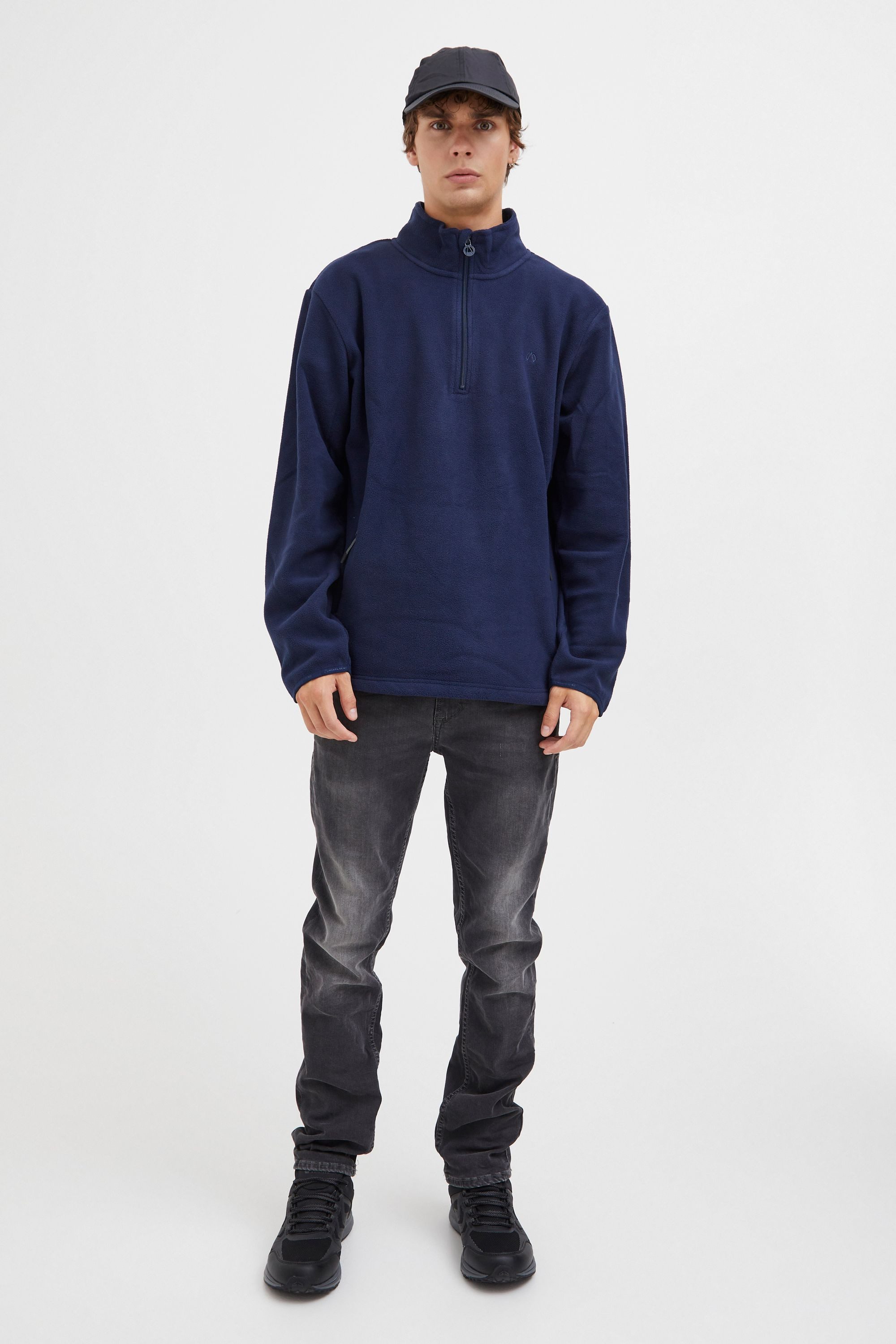 North Bend Troyer NBCotas M Atmungsaktiver Fleecepullover mit Troyer Kragen günstig online kaufen