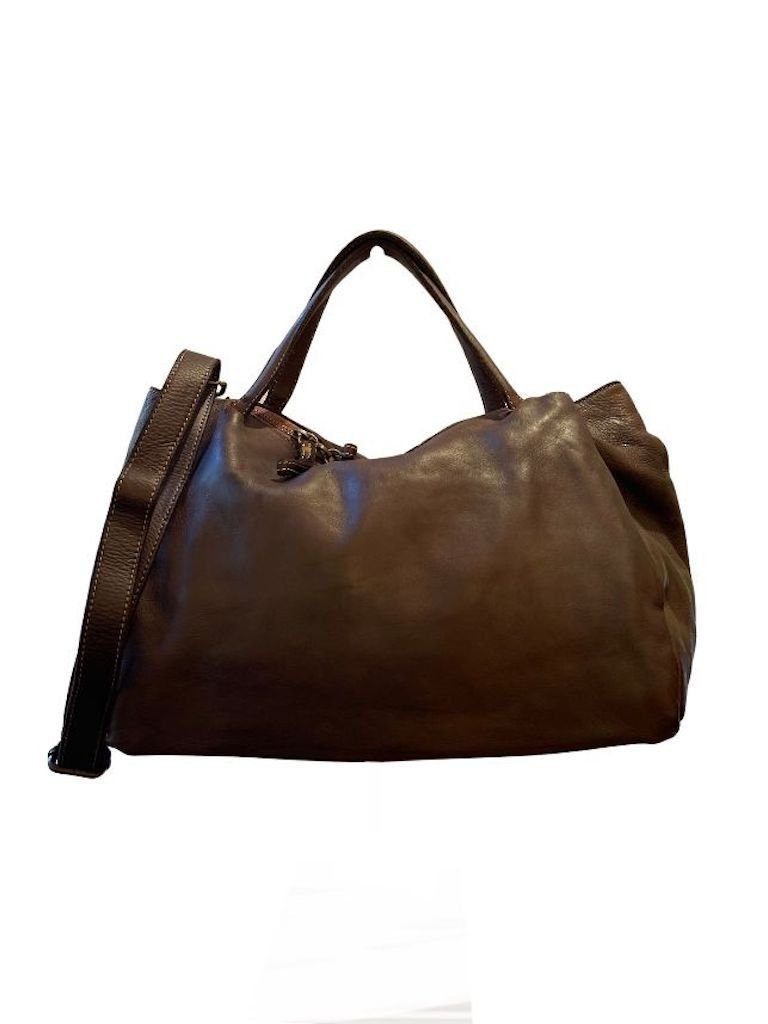 BZNA Handtasche Dianan Designer Tasche Ledertasche kurze Tragegriffe - Vintage, weiches Leder