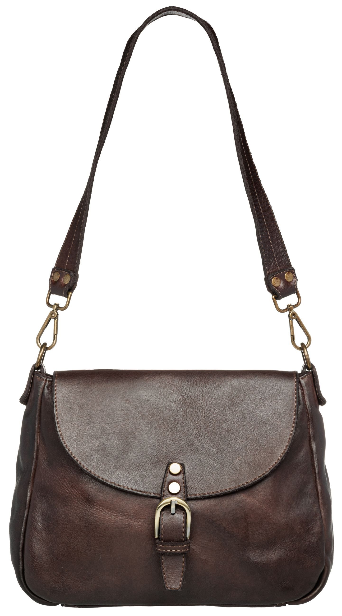 Caspar Umhängetasche Klassisch Vintage Leder Messenger günstig online kaufen