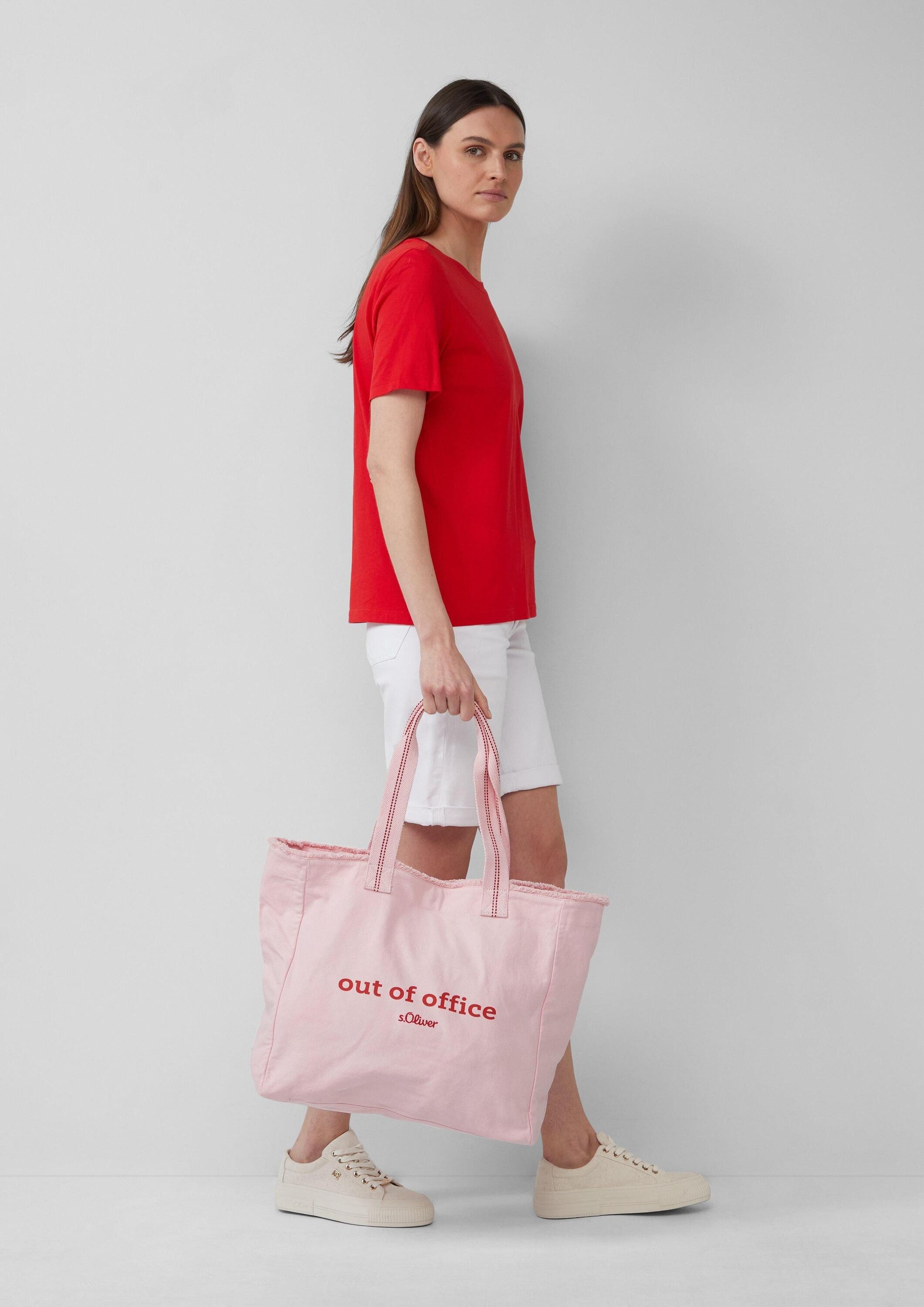 s.Oliver Shopper Tasche (1-tlg), Shopper aus Canvas mit Artwork günstig online kaufen