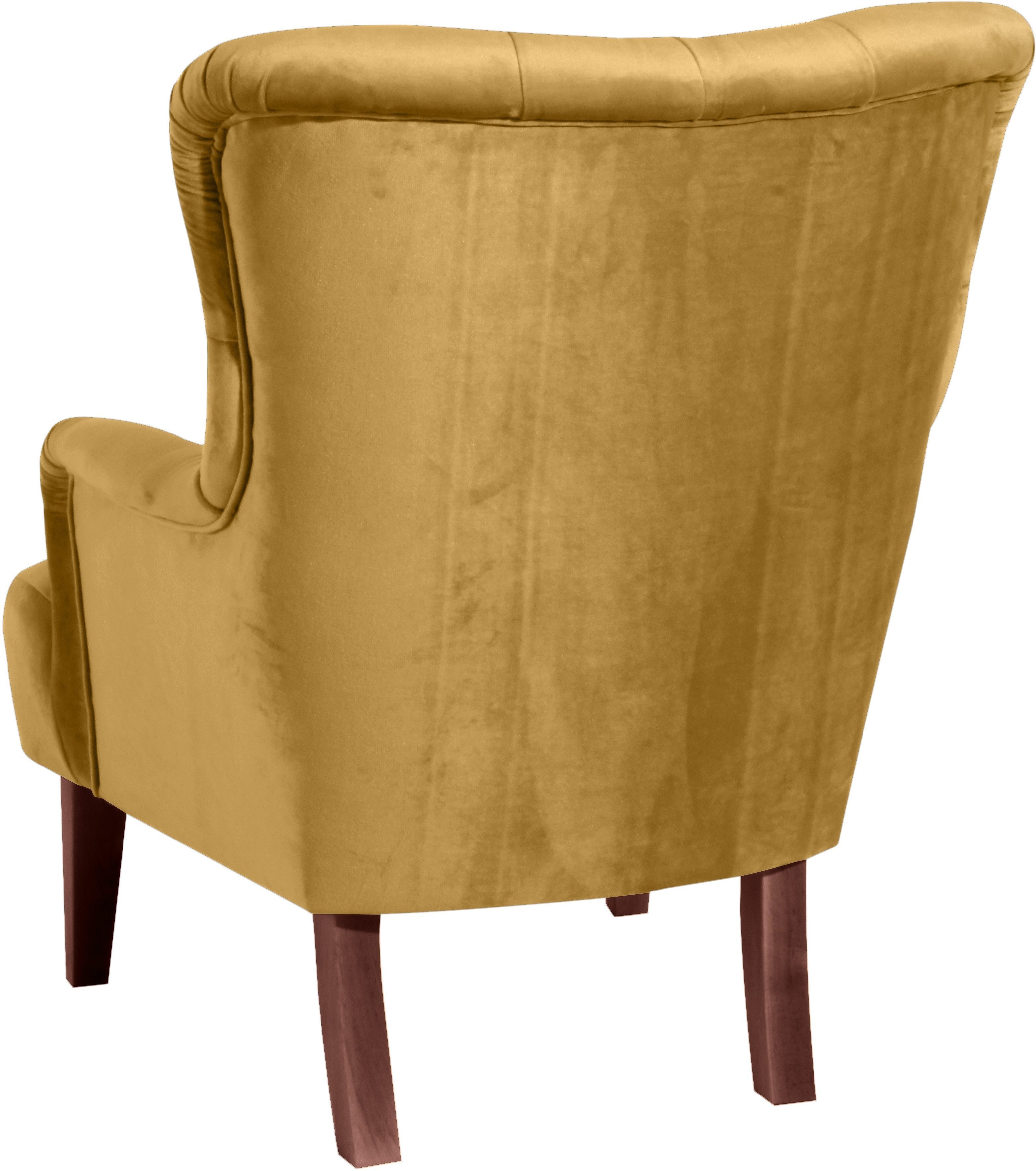 Max Winzer® Chesterfield-Sessel Bradley, Loungesessel, mit edler Knopfheftung