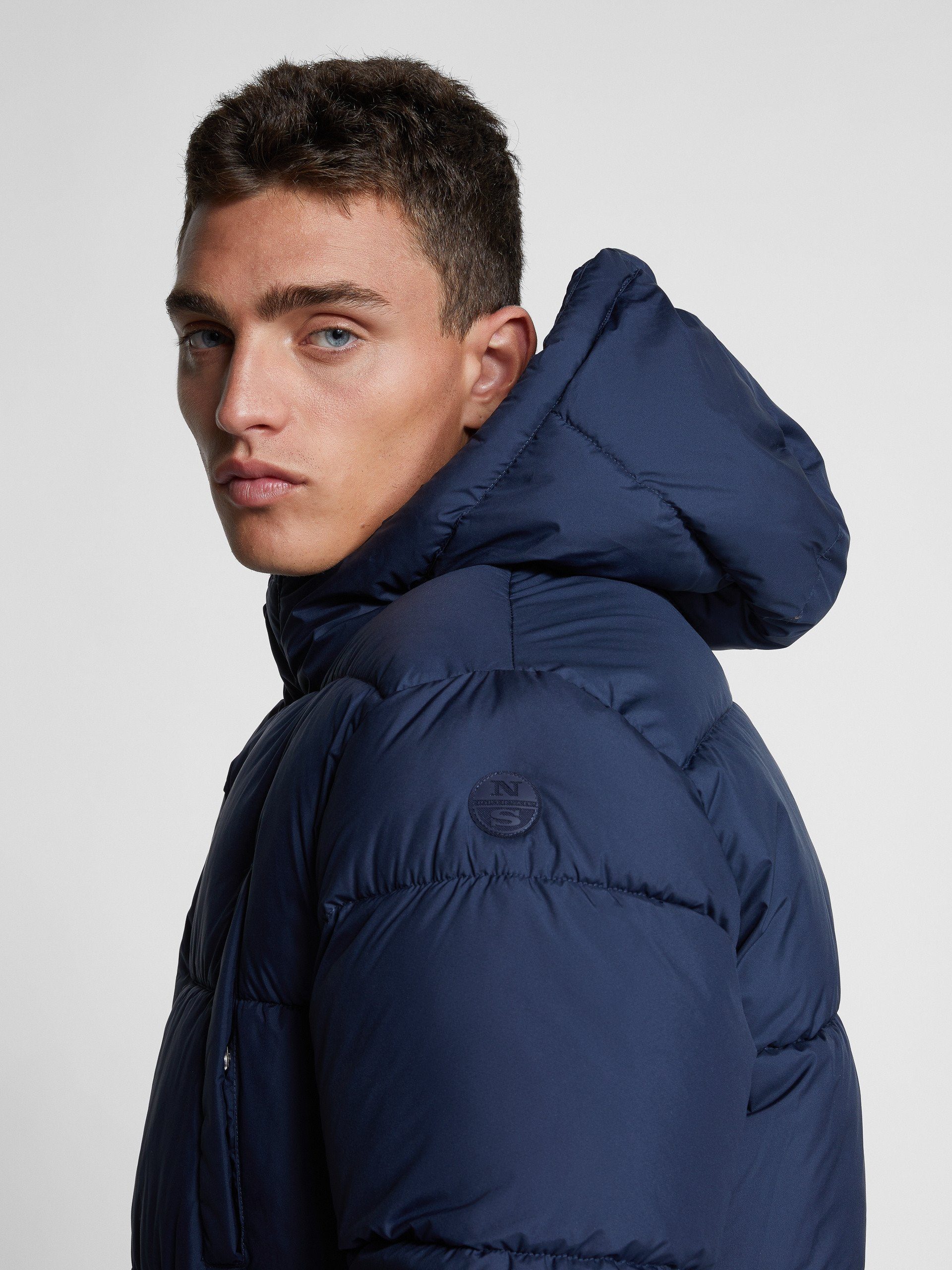 North BLUE Parka Pattentaschen NAVY Sails mit