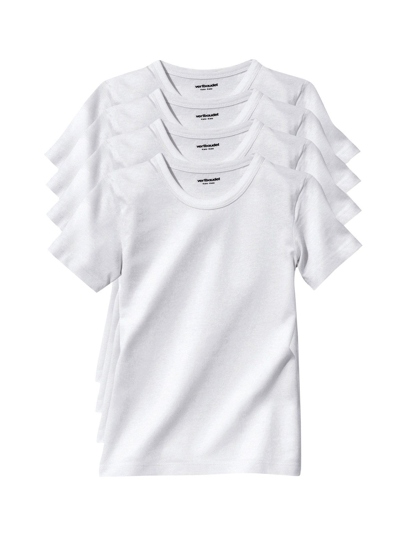 vertbaudet Unterhemd Kinder T-Shirts BASIC 4er-Pack