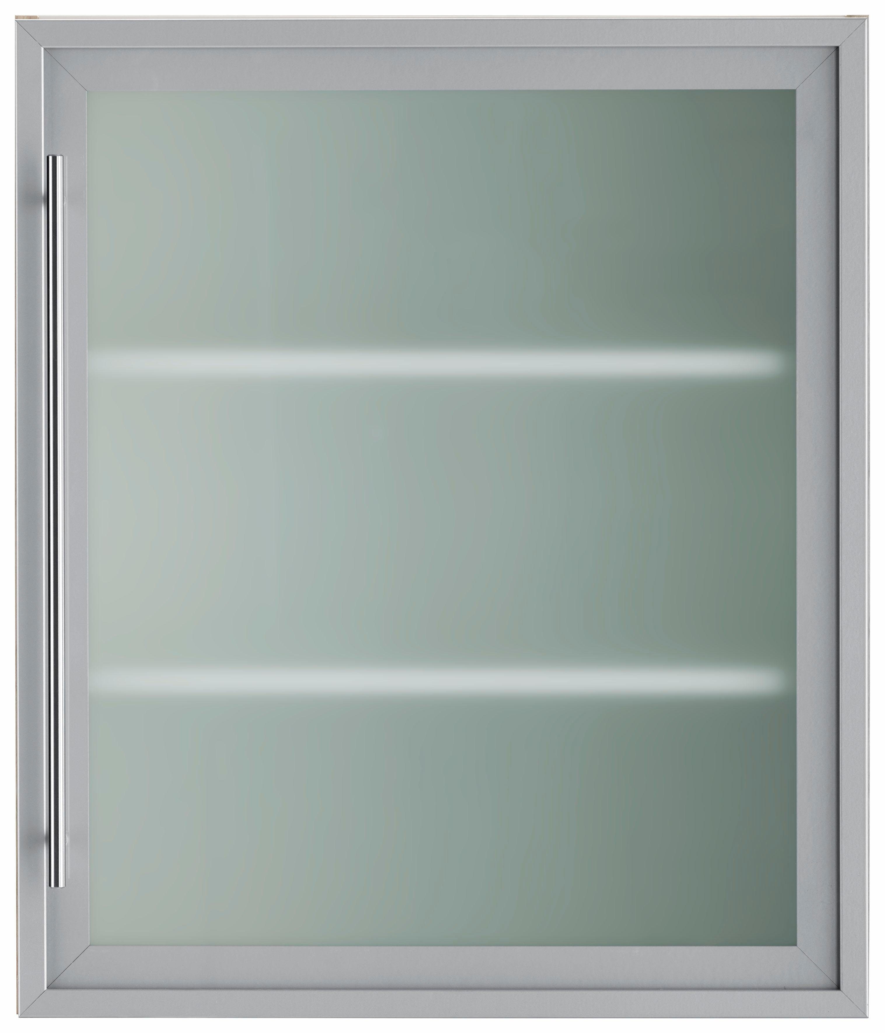 OPTIFIT Glashängeschrank, Breite 60 alu/akaziefarben akaziefarben cm 