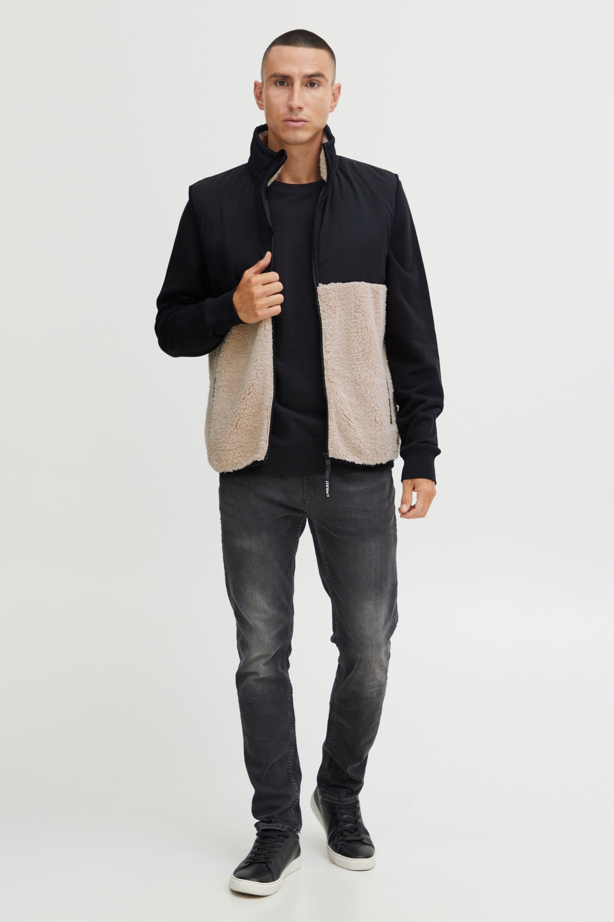 11 Project Fellimitatweste PRPietto Teddy Vest 21300976-ME Modische Jacke günstig online kaufen