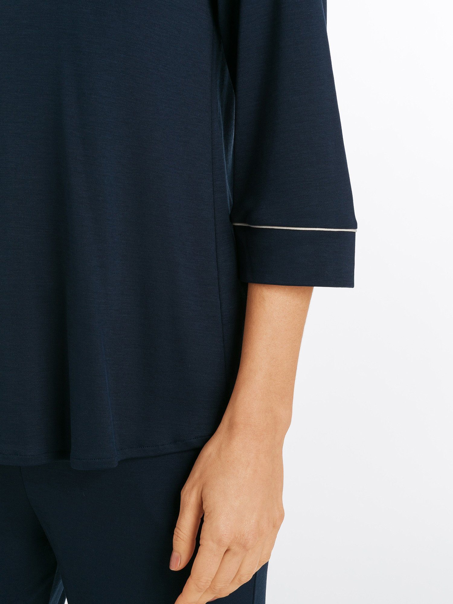 tlg) Pyjama Comfort, Arm Hanro 3/4 (1 navy Natural deep